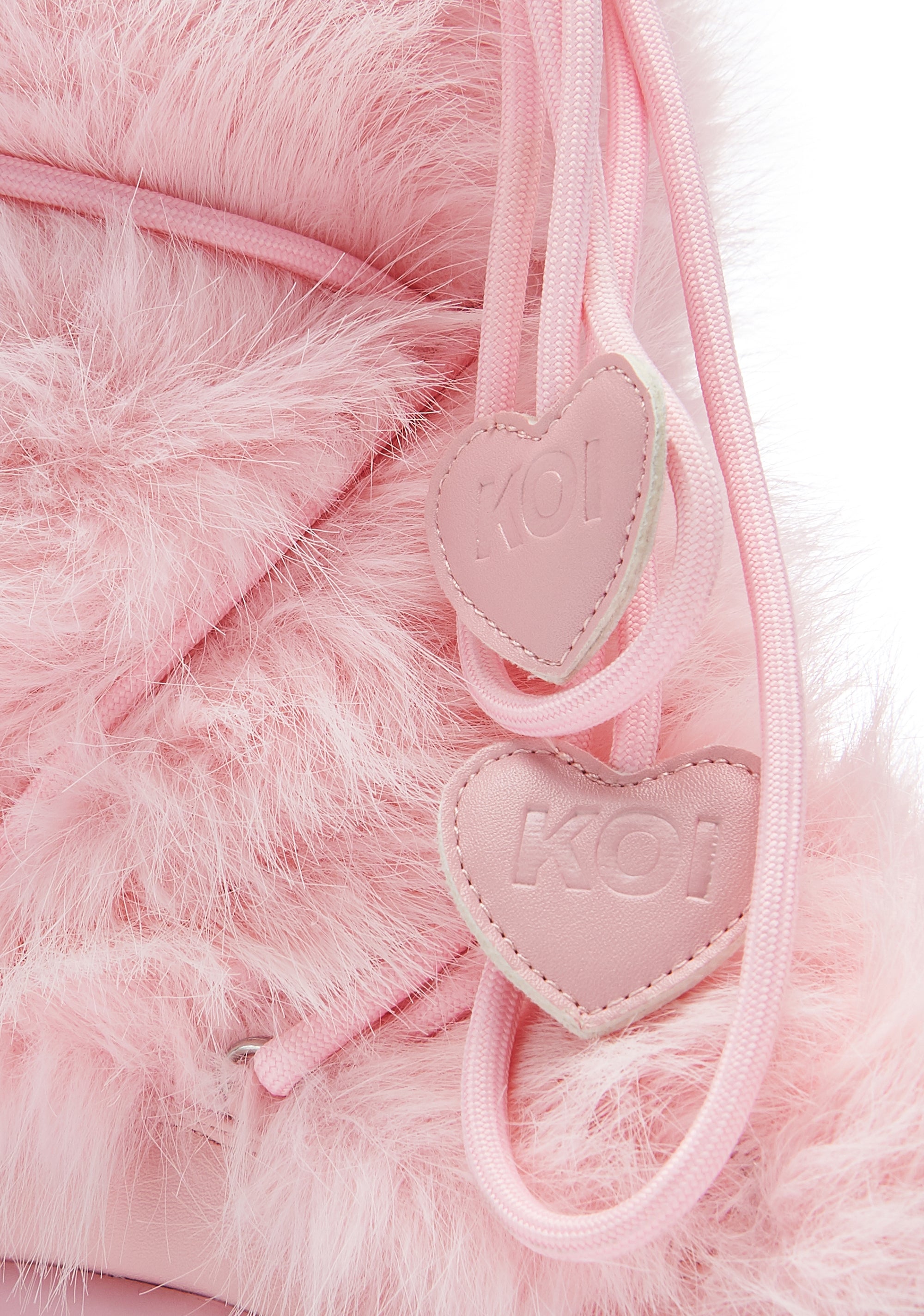 Koi Footwear Kawaii Sasquatch Fluffy Snow Boots - Pink