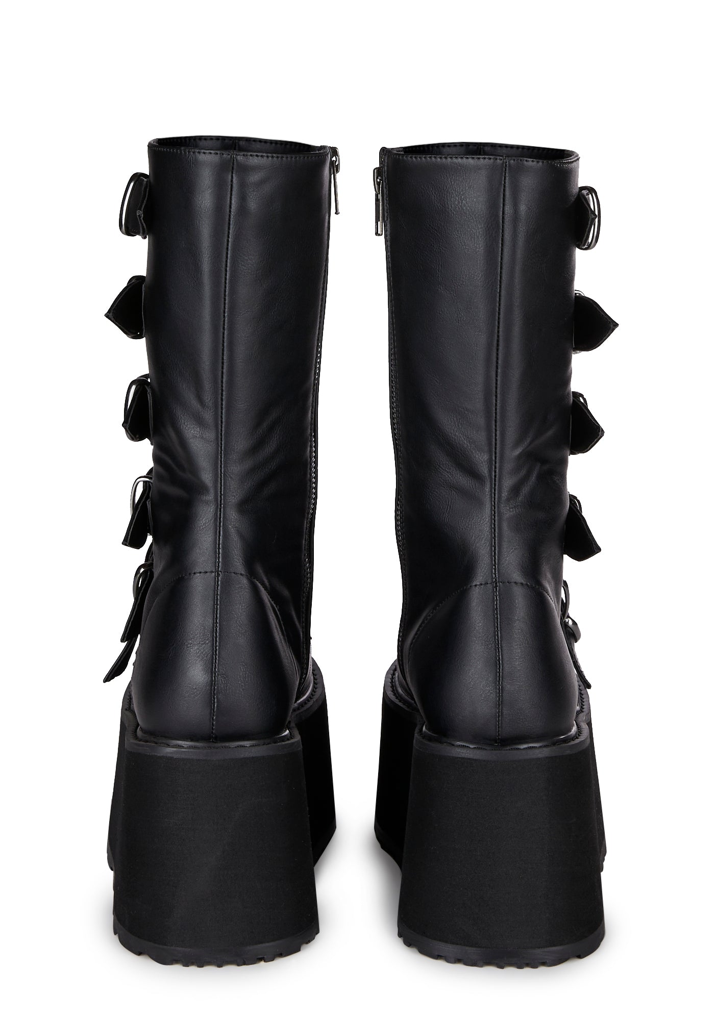 Demonia Midnight Prizm Heist Buckle Boots – Dolls Kill