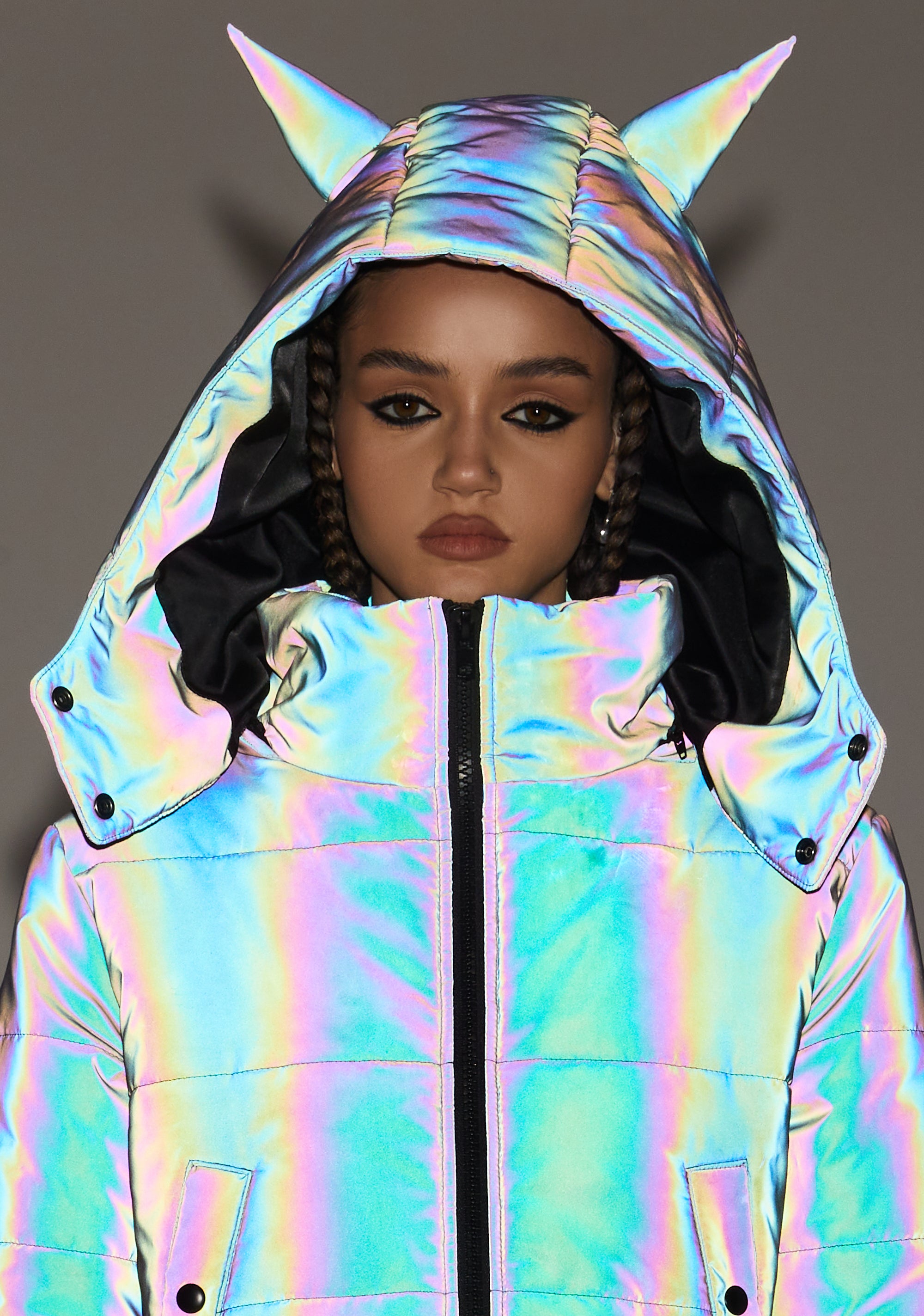 Current Mood Night Savage Signalz Reflective Jacket Dolls Kill
