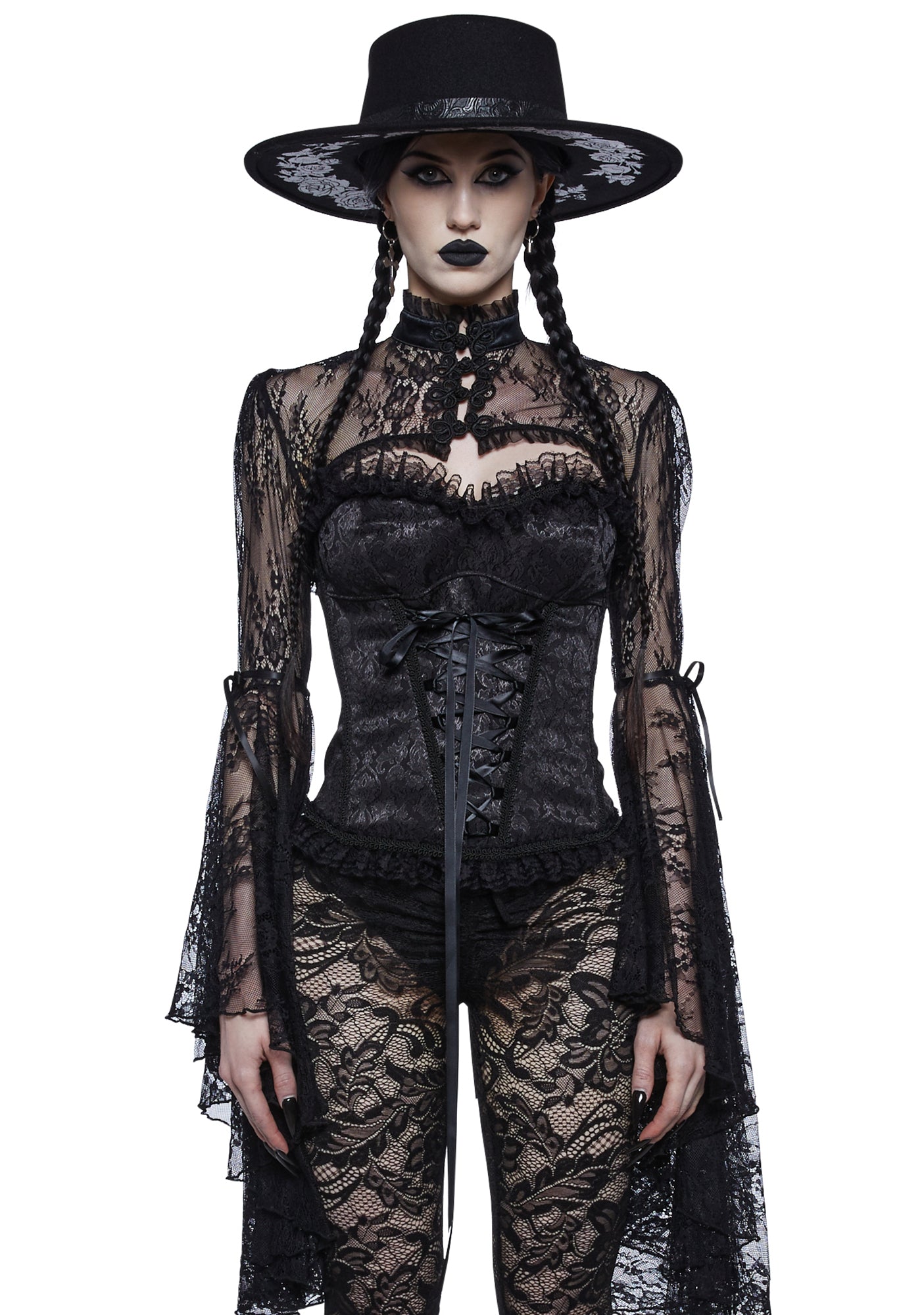 Dusk Before Dawn Lace Shrug Widow,Specials : American Fashion Style Bags On Sale