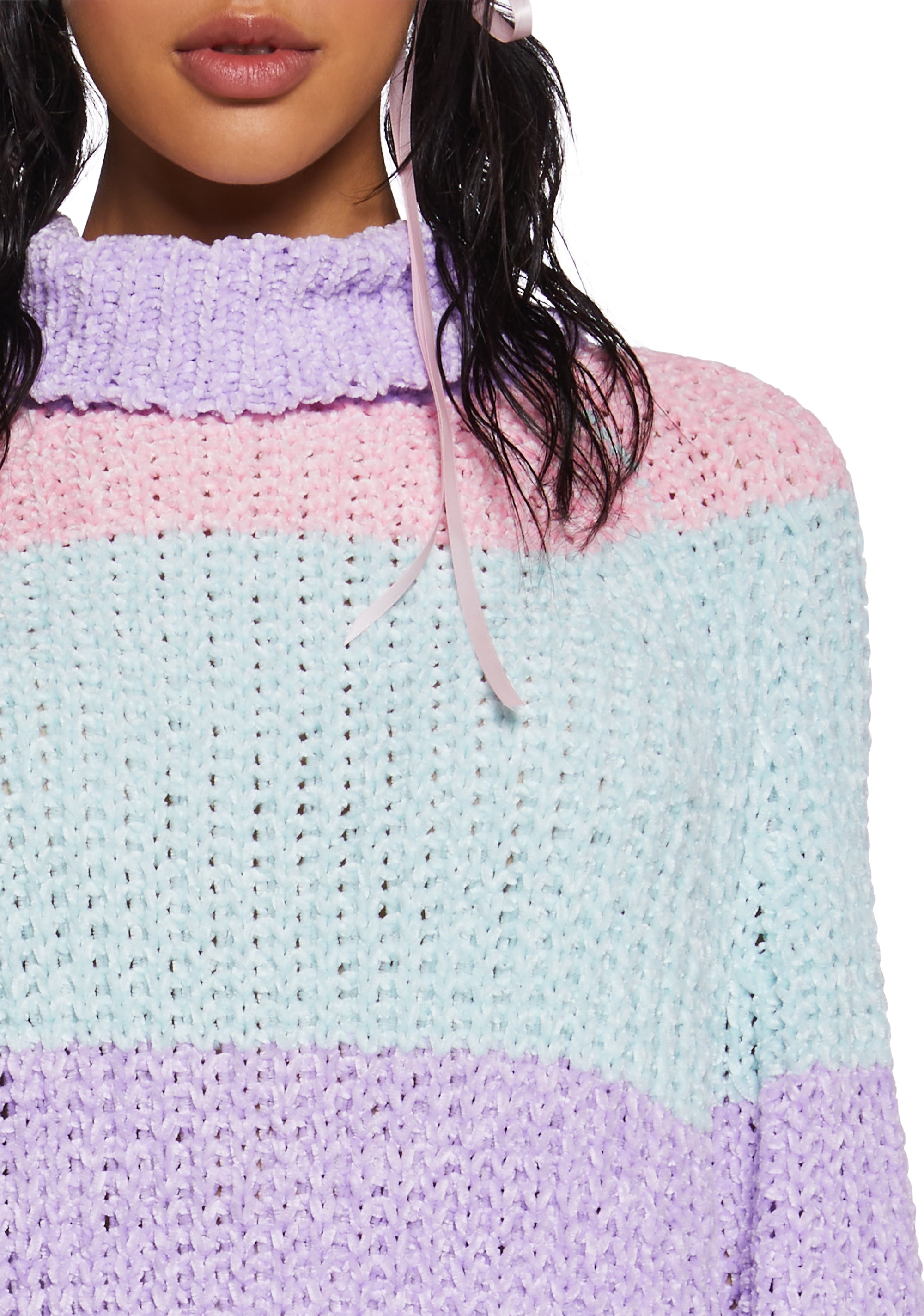 Pastel stripe jumper top