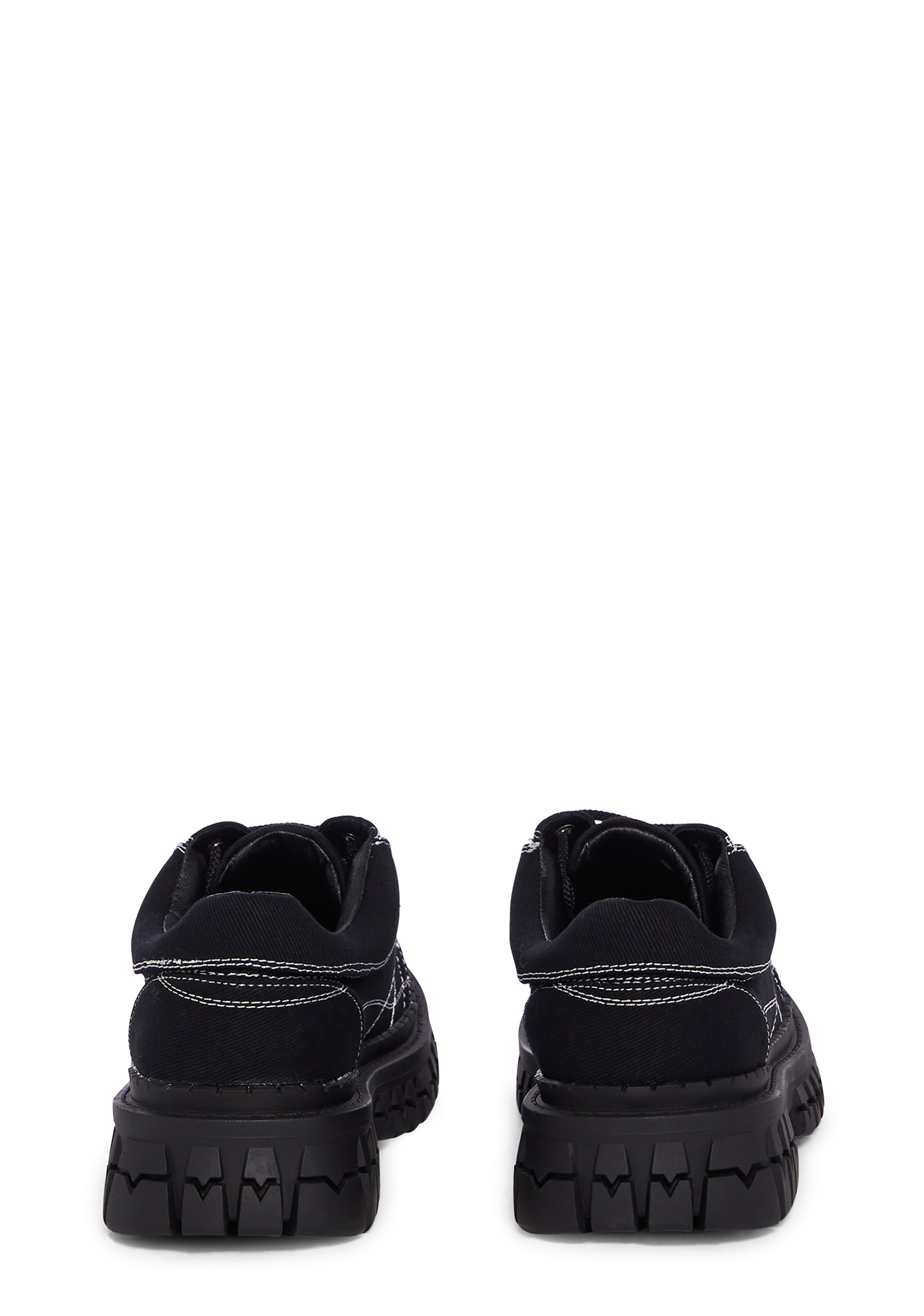 Delia's by Dolls Kill Platform Vegan Leather Oxfords - Black