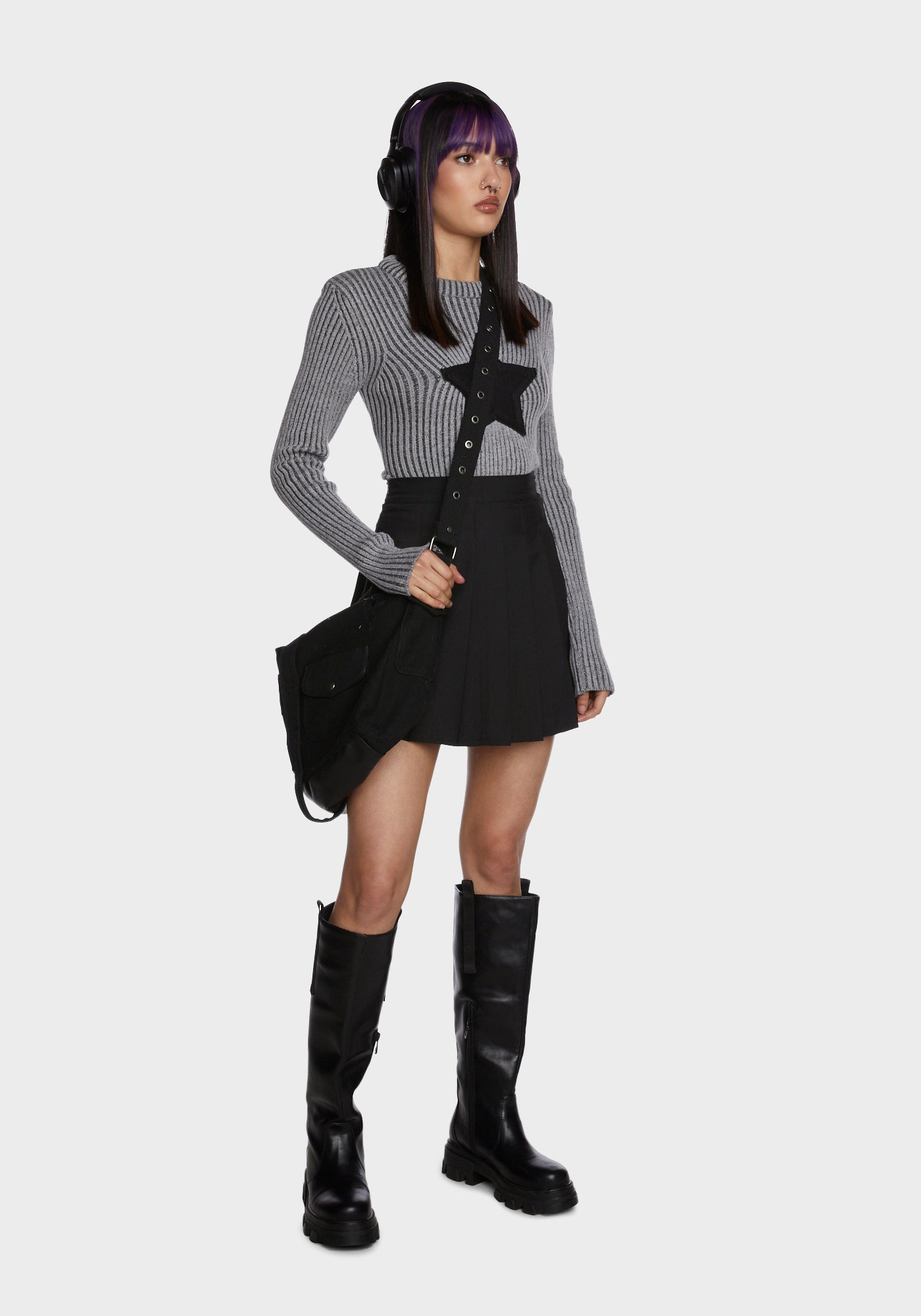 Onyx Just Like Candy Pleated Skirt
