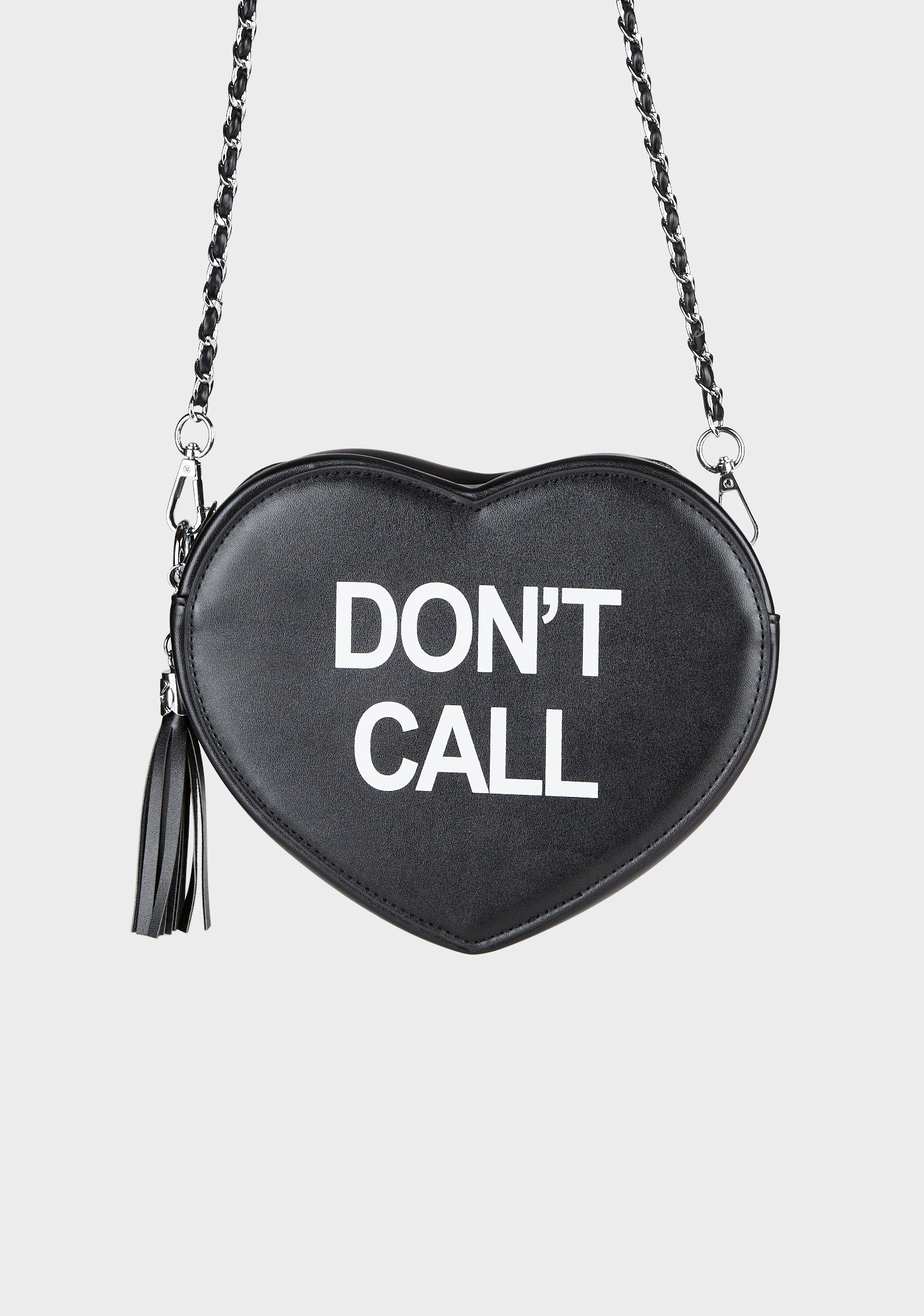 Black Heart Don't Call Crossbody Bag | One Size