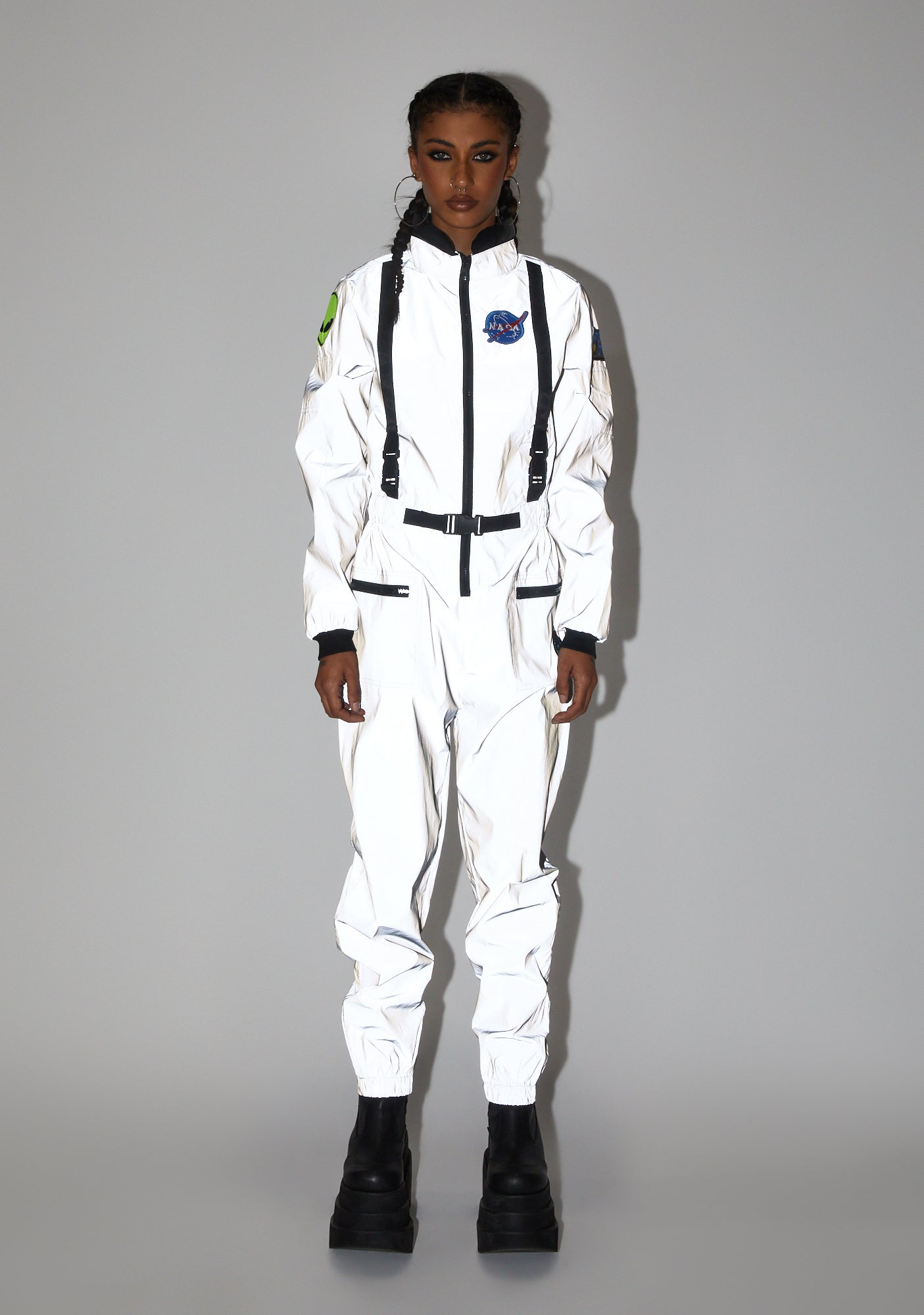 NASA-TY Reflective Flight Suit Costume