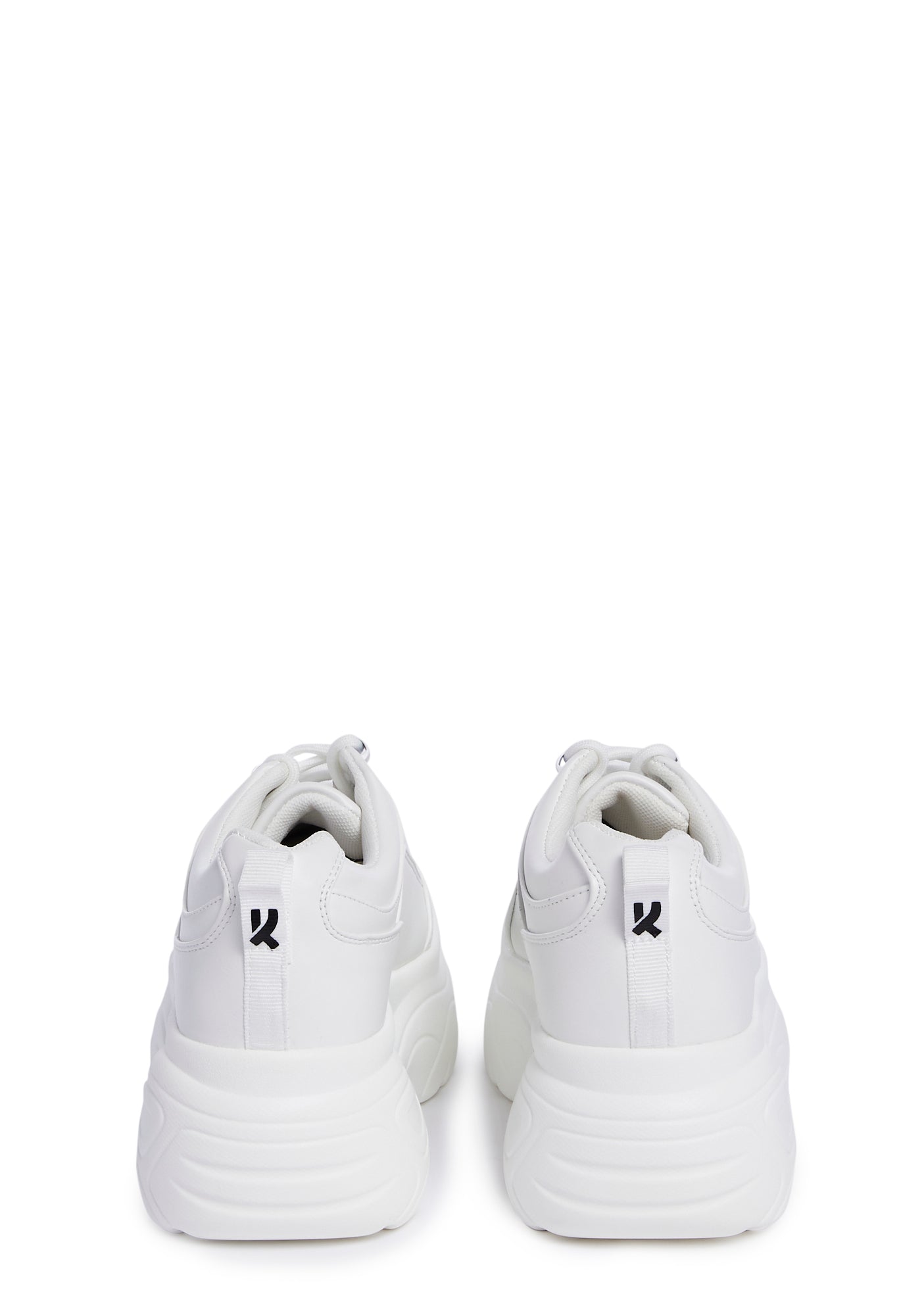 DOLLS KILL厚底　シューズ　 23cm White Chunky Platform Sneakers – Dolls Kill