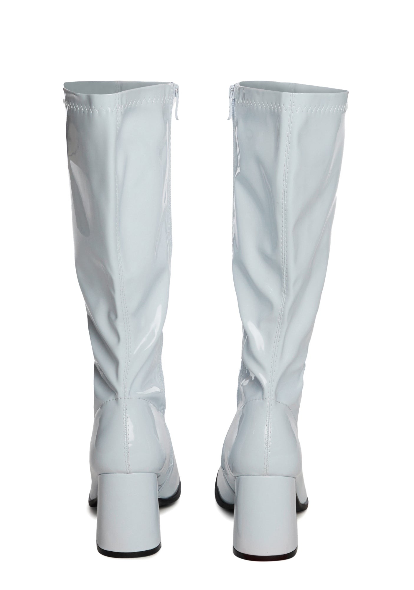 Halloween White Go-Go Boots – Dolls Kill - Main Image