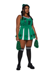 Plus High Spirited Cheerleader Costume Set