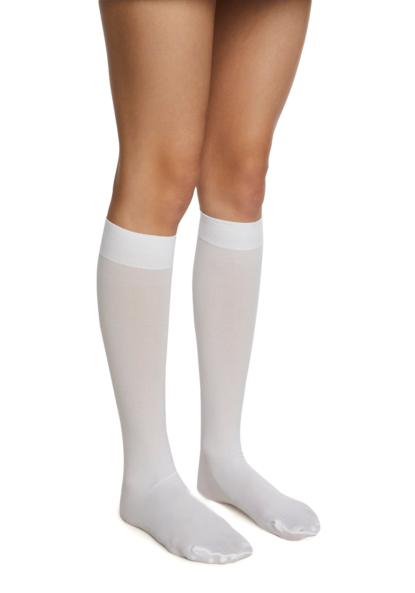 Walkin' On Clouds Knee Highs - White