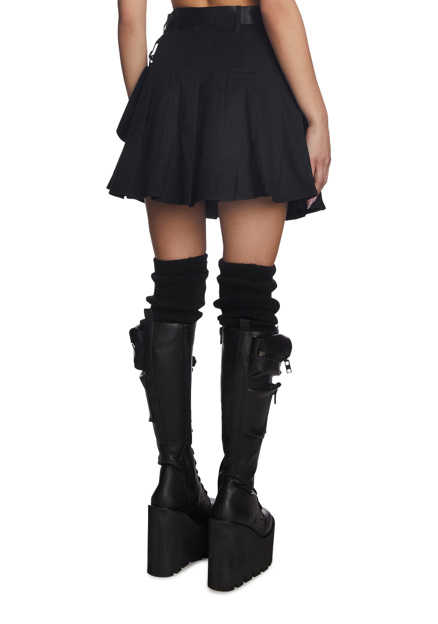 2024人気No.1の Current Mood Kill Dolls – Black - Skirt Pleated Pocket Utility スカート
