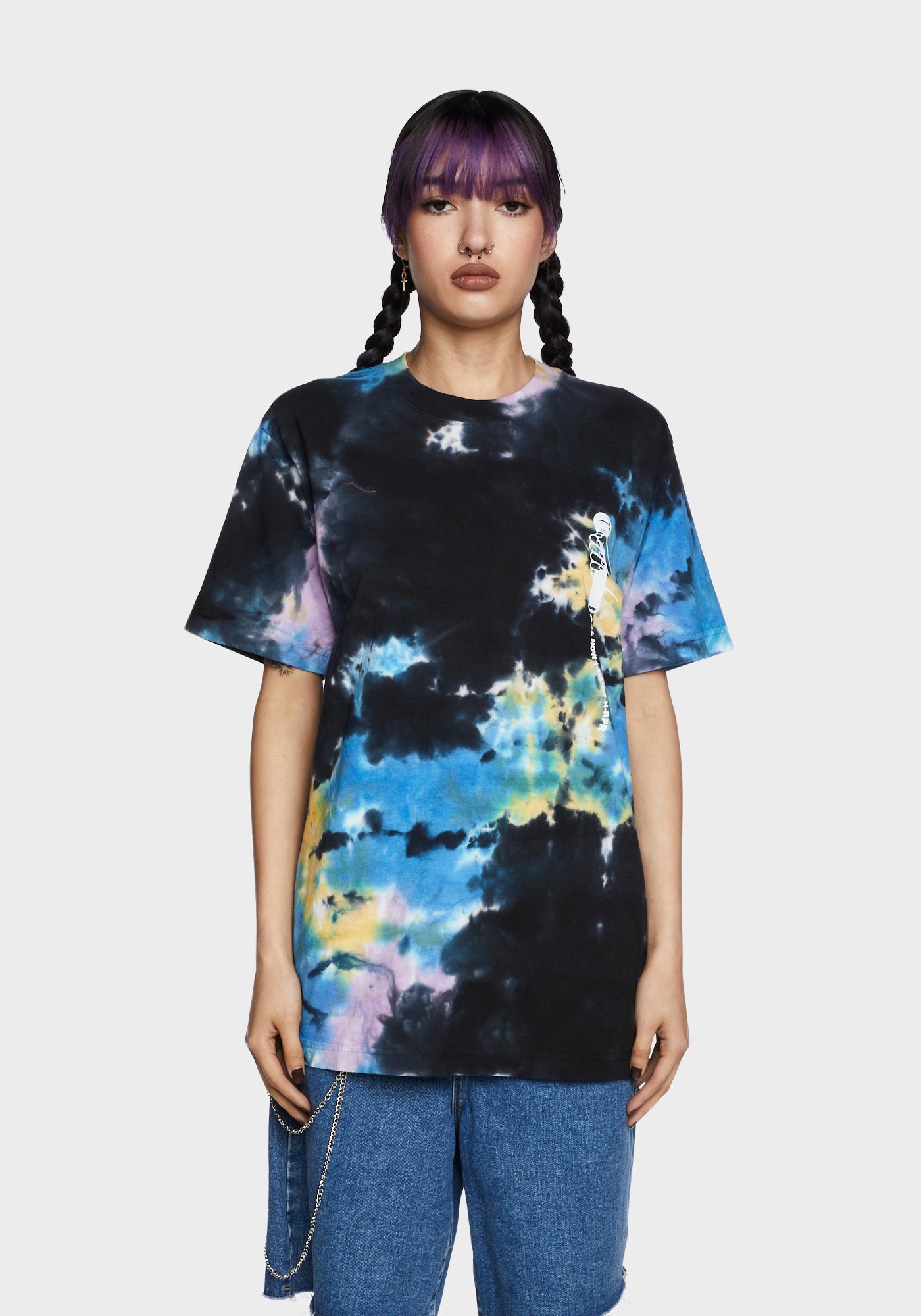 Hotline Tie Dye Graphic Tee – Dolls Kill