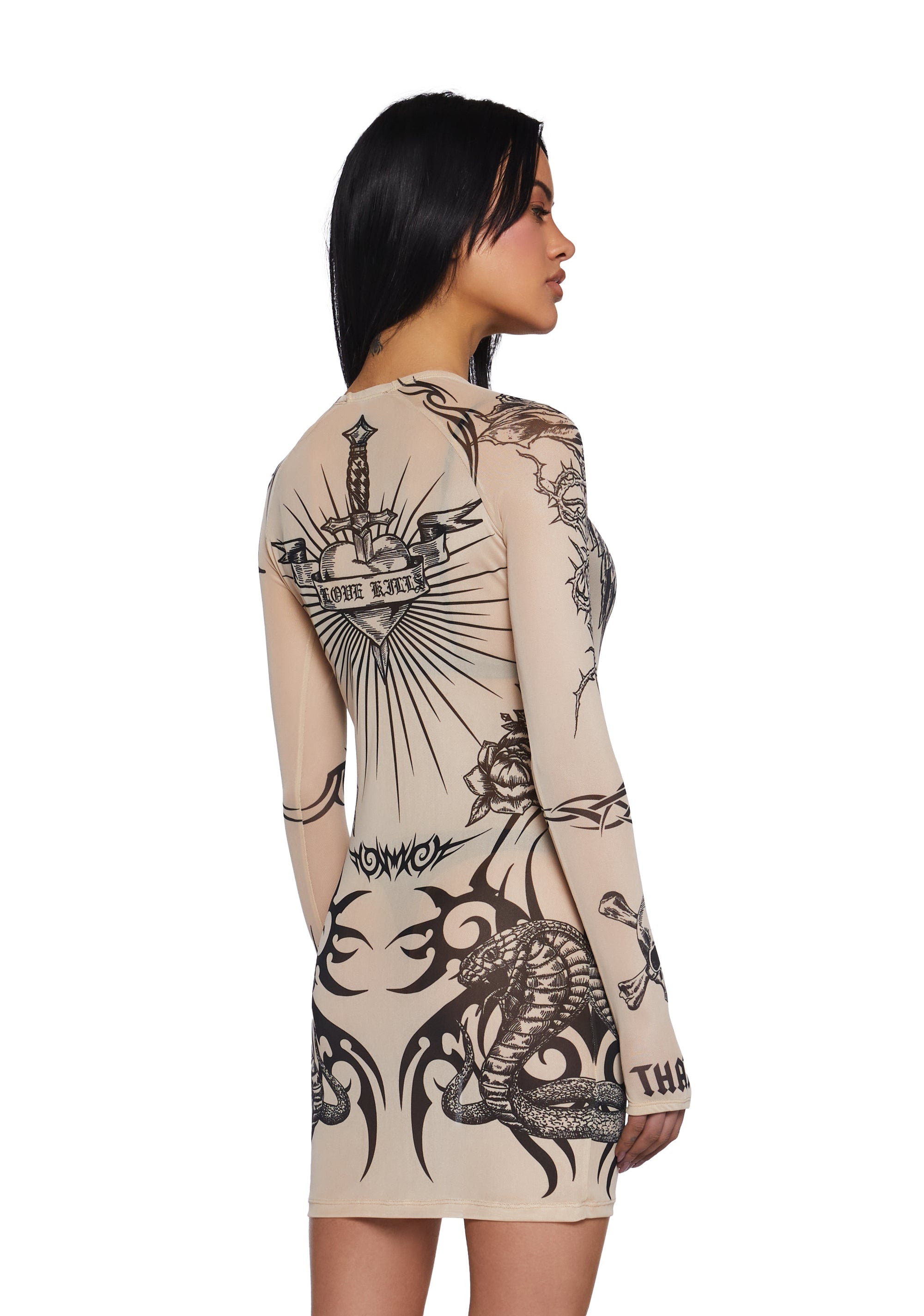 Lives For Sin Tattoo Dress