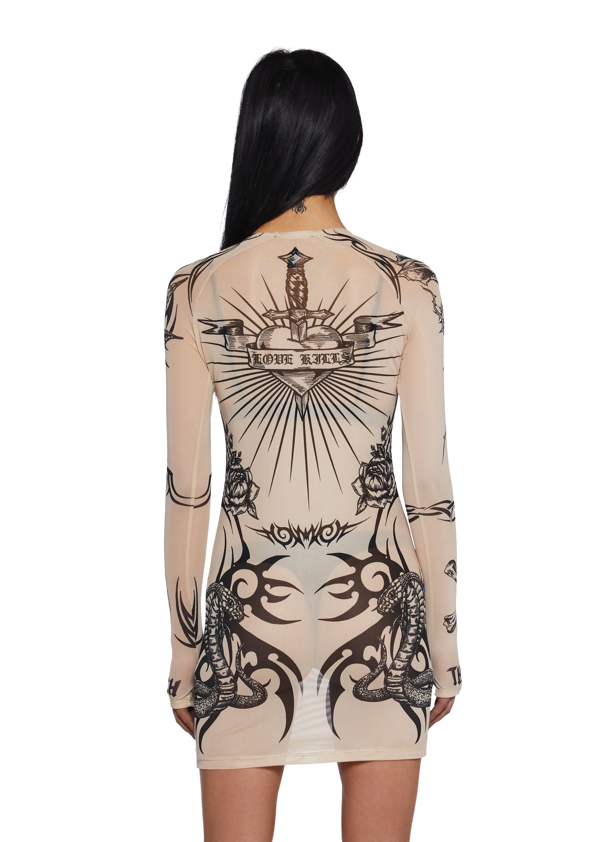 Lives For Sin Tattoo Dress