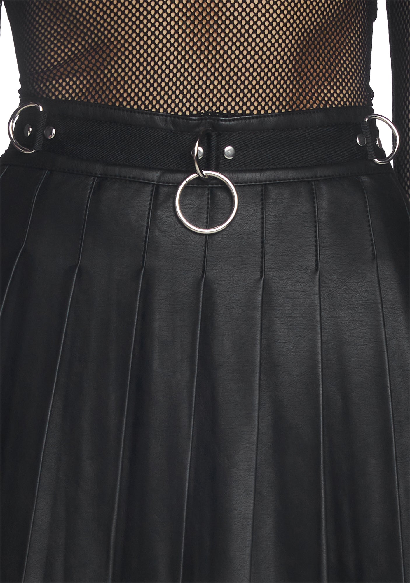 Spade Pleated Micro Mini Skirt