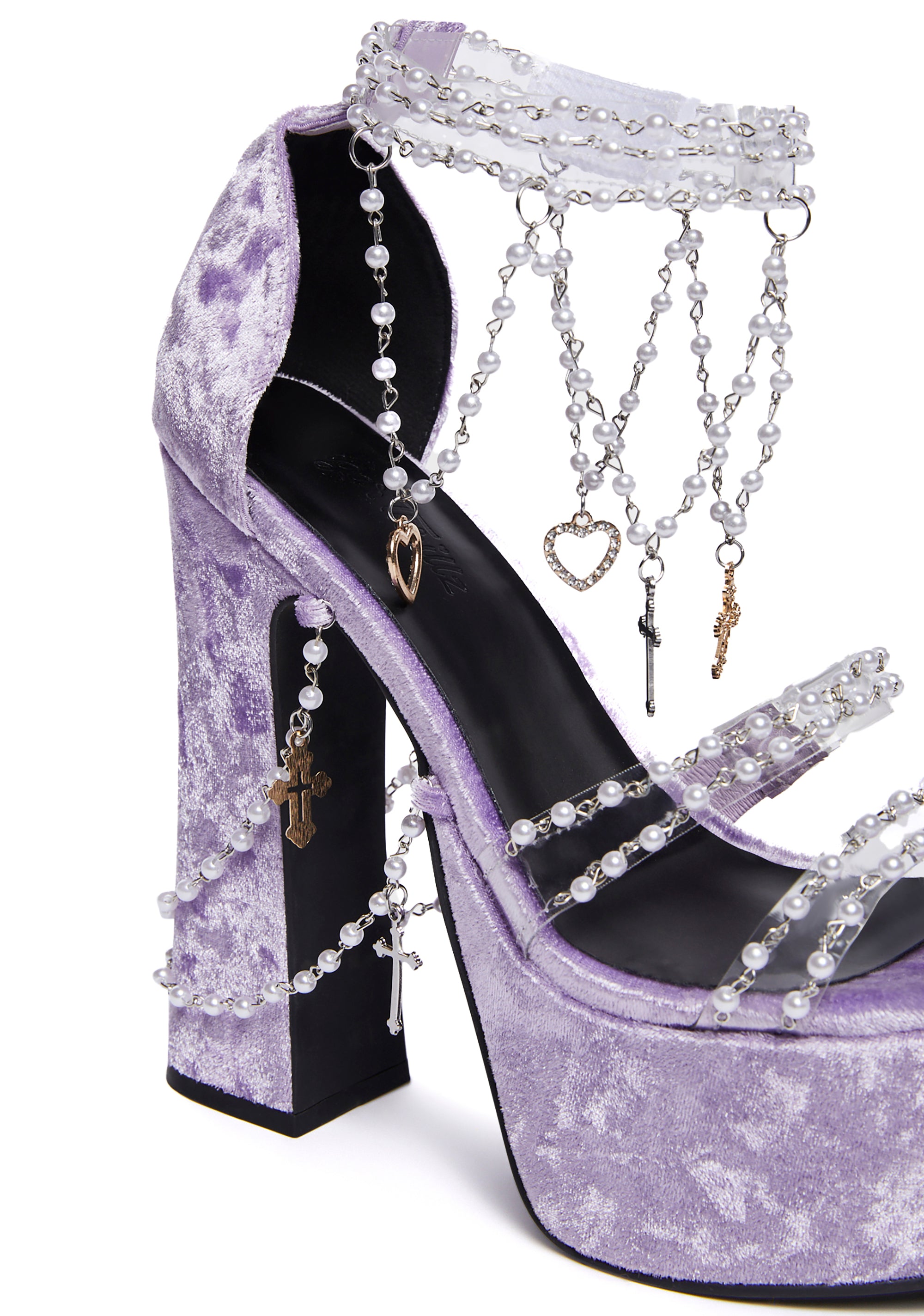 Purple platform pumps 2025