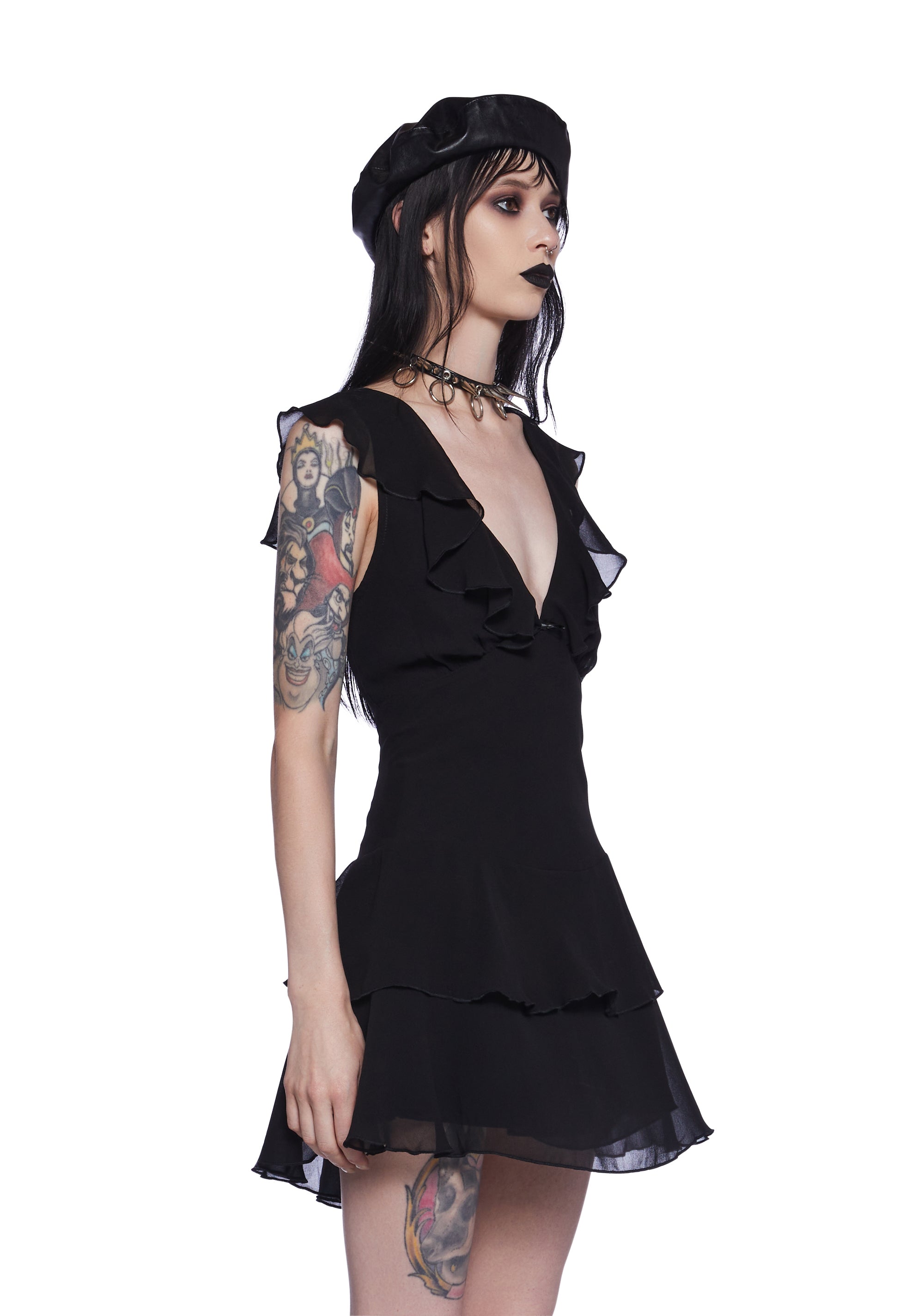 Gothic babydoll dress top