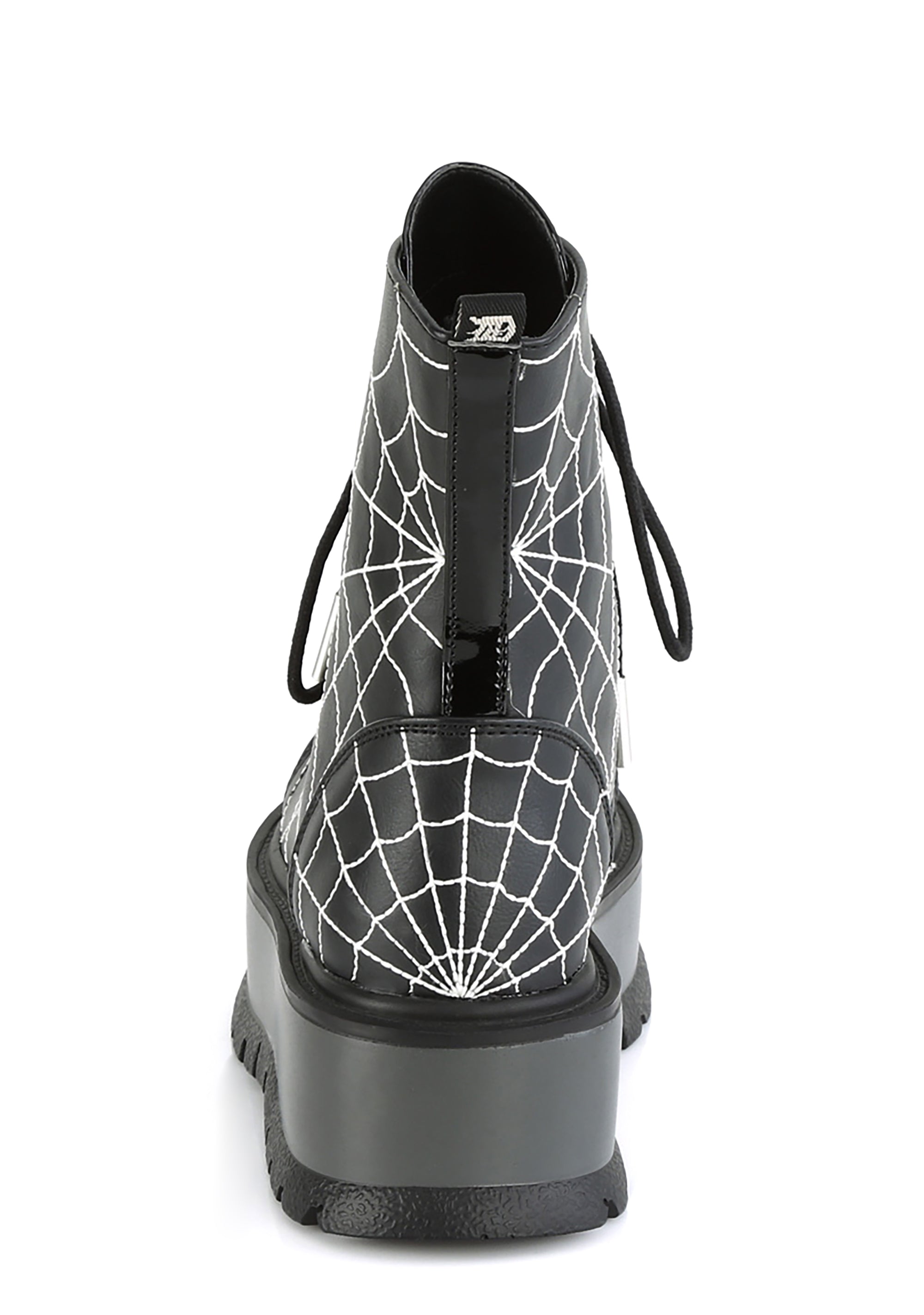 Boot-leg Dee Spider トレモロ dsp-1.0 Spiderweb SLACKER-88 Boots [Black Vegan Leather] – VampireFreaks