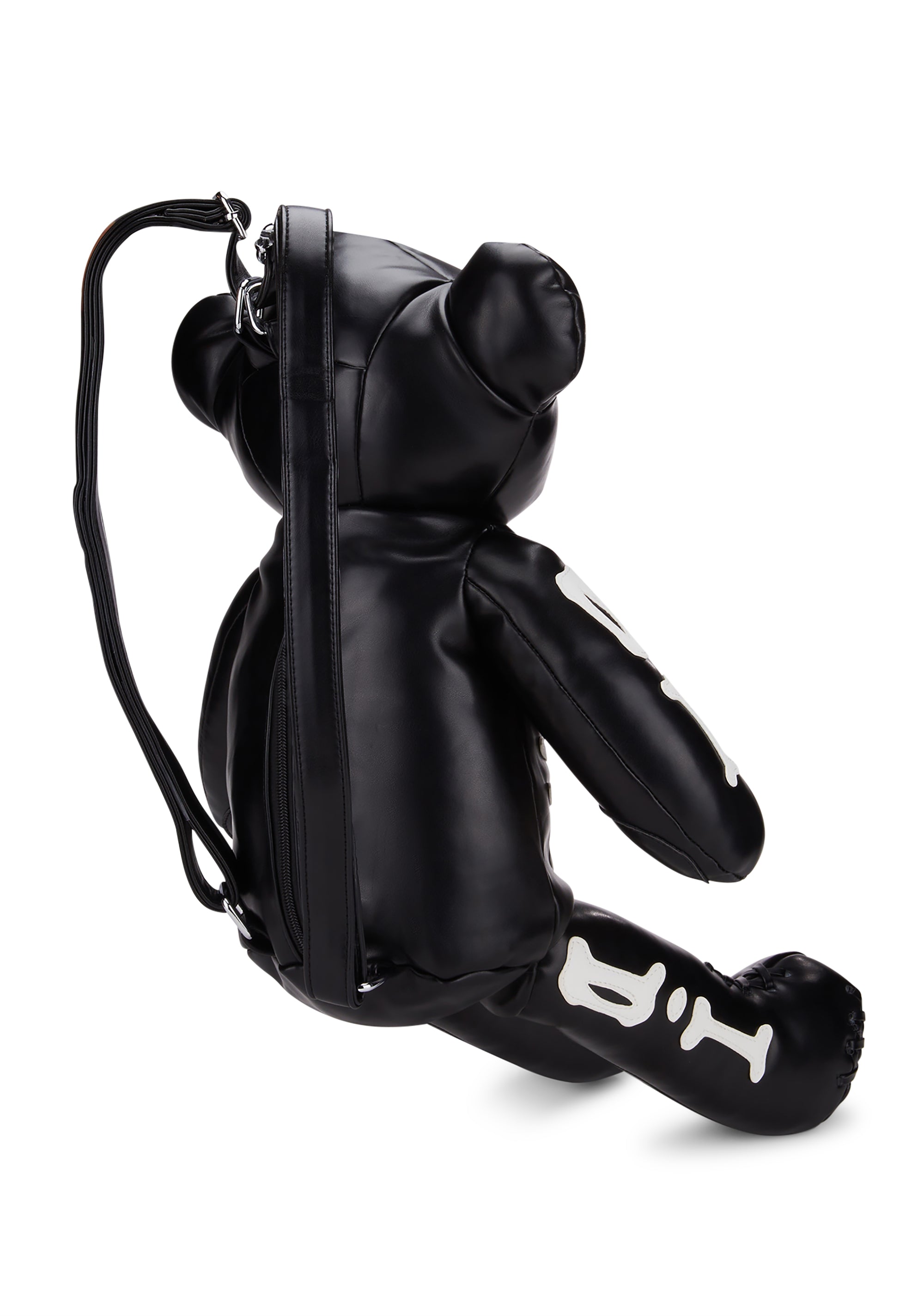 Current Mood Vegan Leather Teddy Backpack Black Dolls Kill