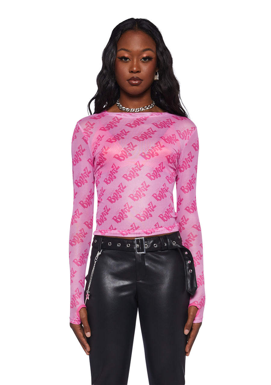Got Bratitude Mesh Top
