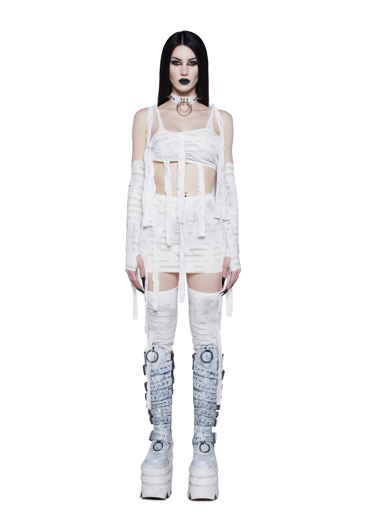 Sexy Womans Halloween Costume Unraveling Mummy Costume Set
