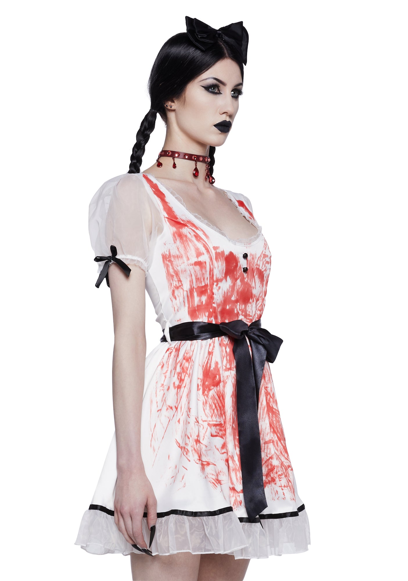 Trickz N Treatz Creepy Bloody Doll Costume - Ivory – Dolls Kill