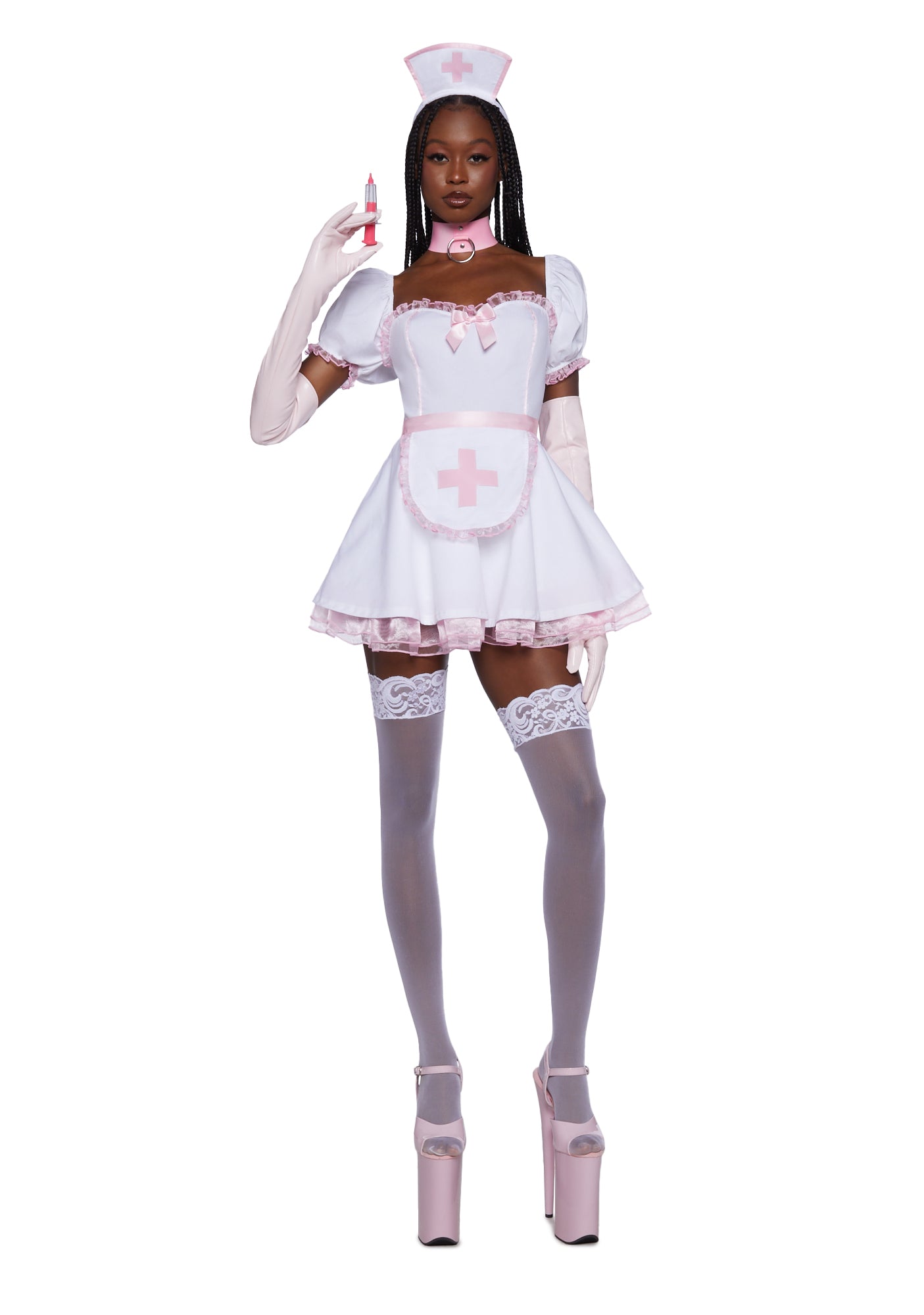 Heart Healer Nurse Costume White / X-SMALL Heart Healer Nurse Costume White / X-SMALL