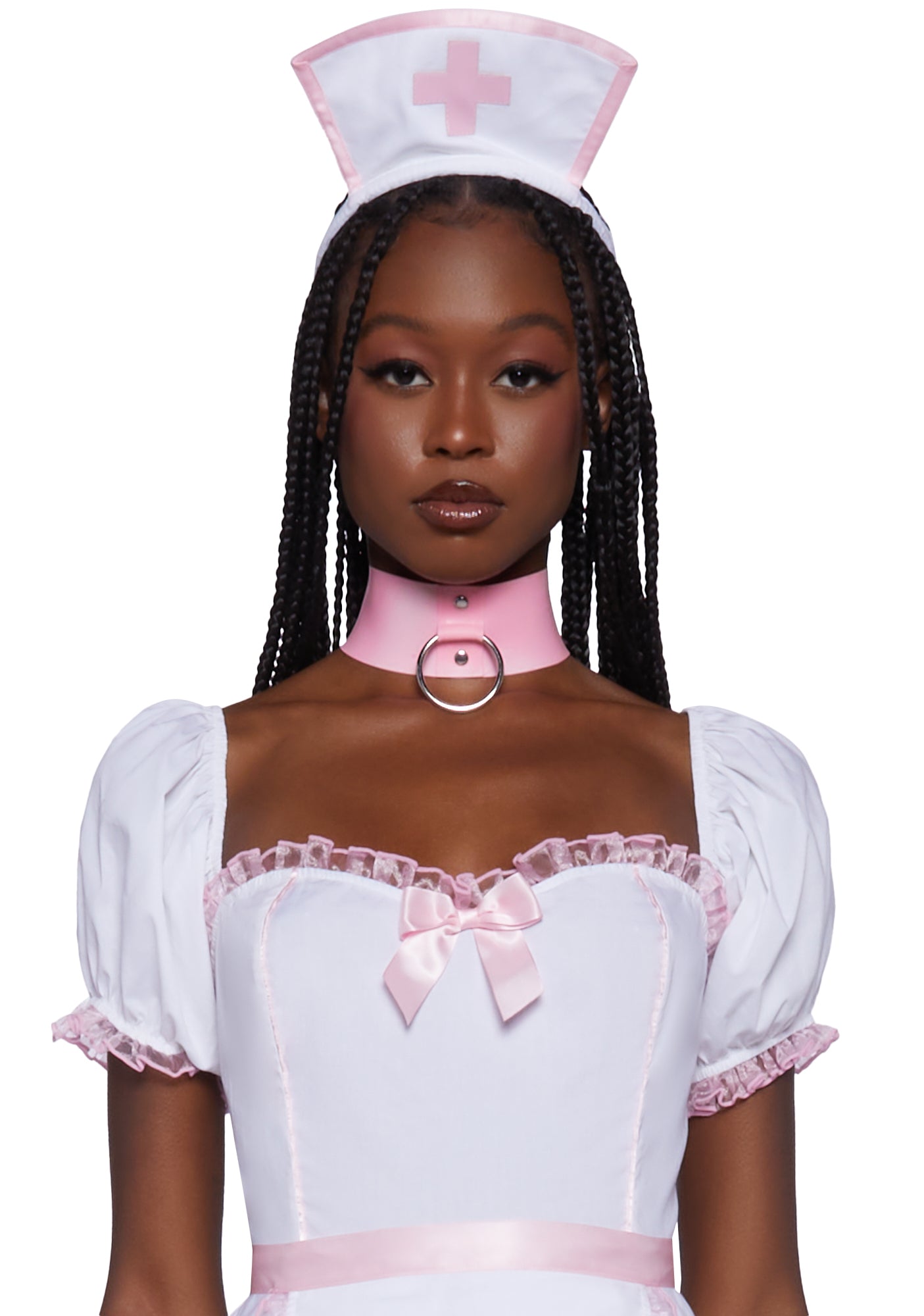 Trickz N Treatz Sexy Nurse Costume White/Pink Dolls Kill