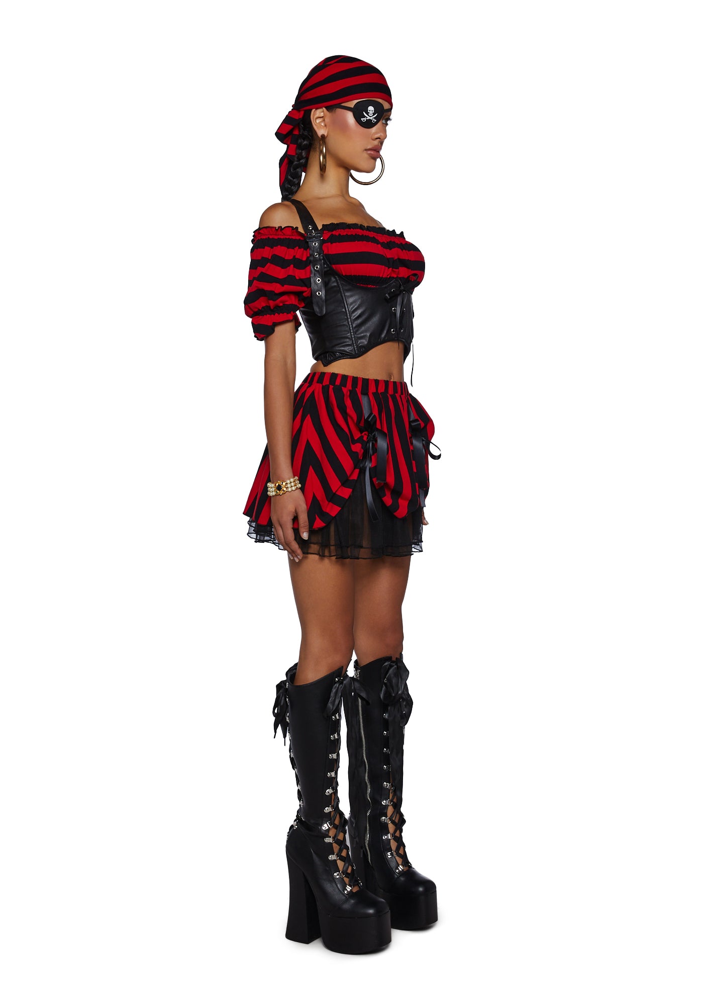 Pirate costume boots top