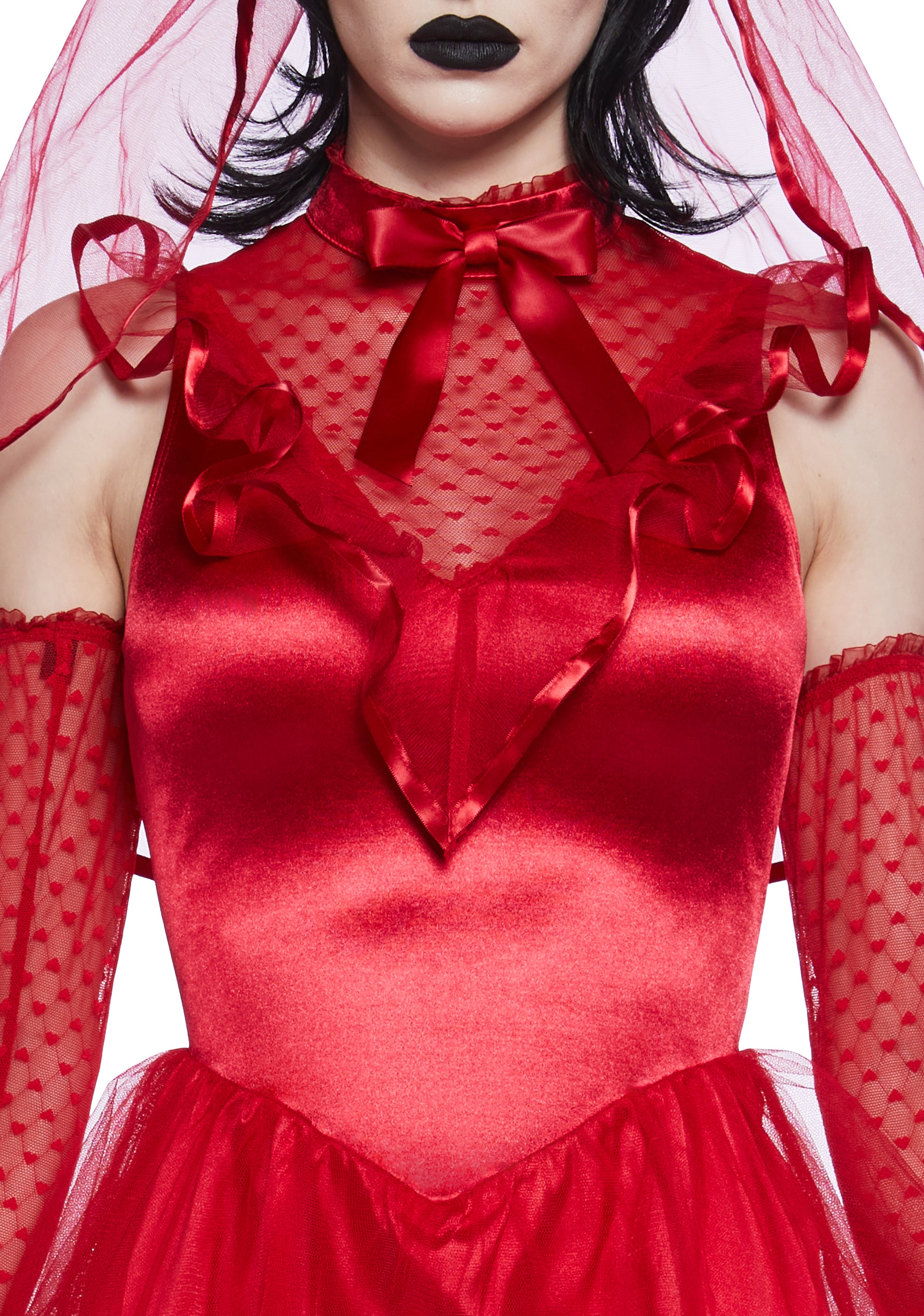 Beetlejuice Lydia Deetz Bride Wedding Dress Sexy Womans Halloween