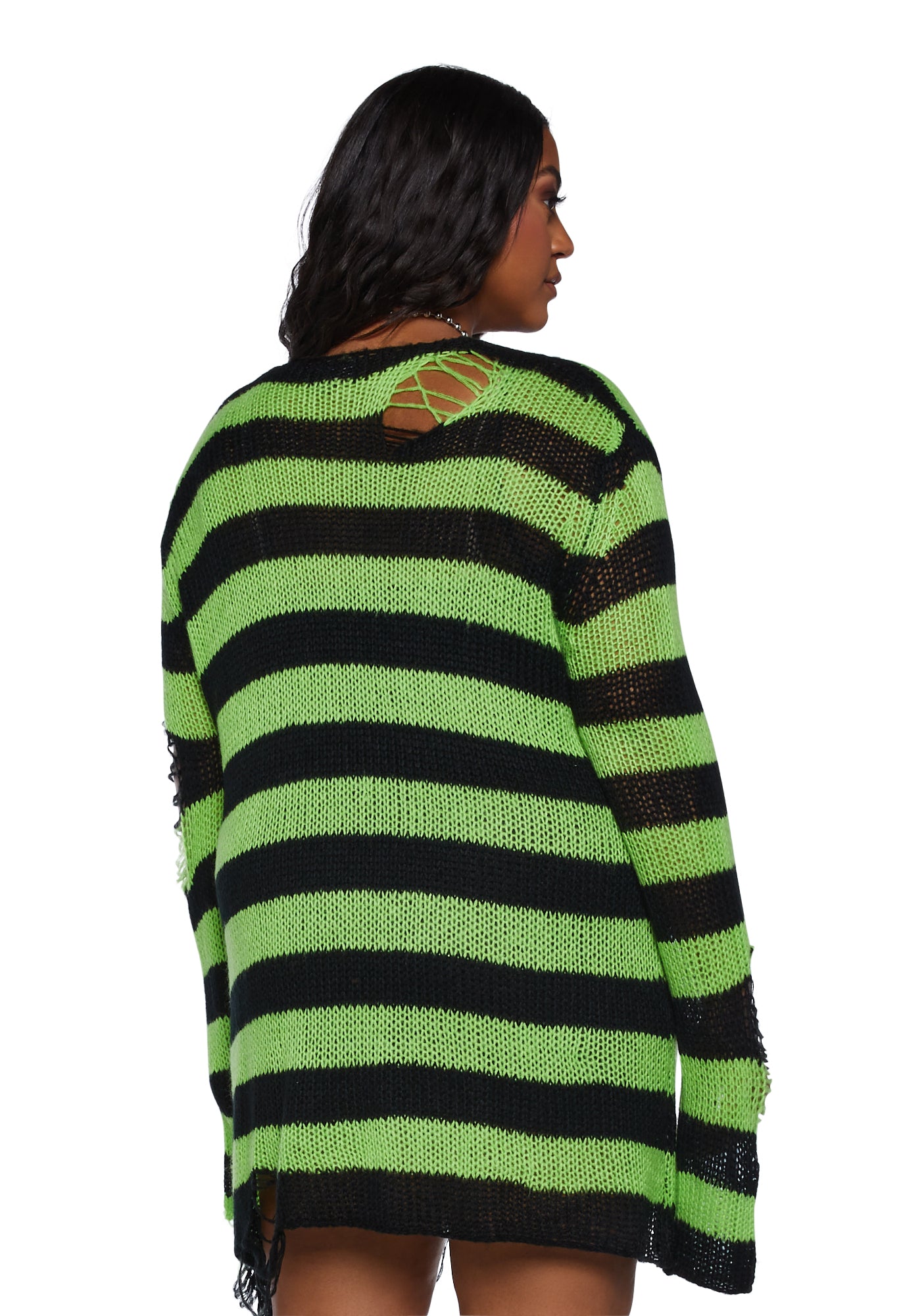 Dollskill black and white striped sweater deals
