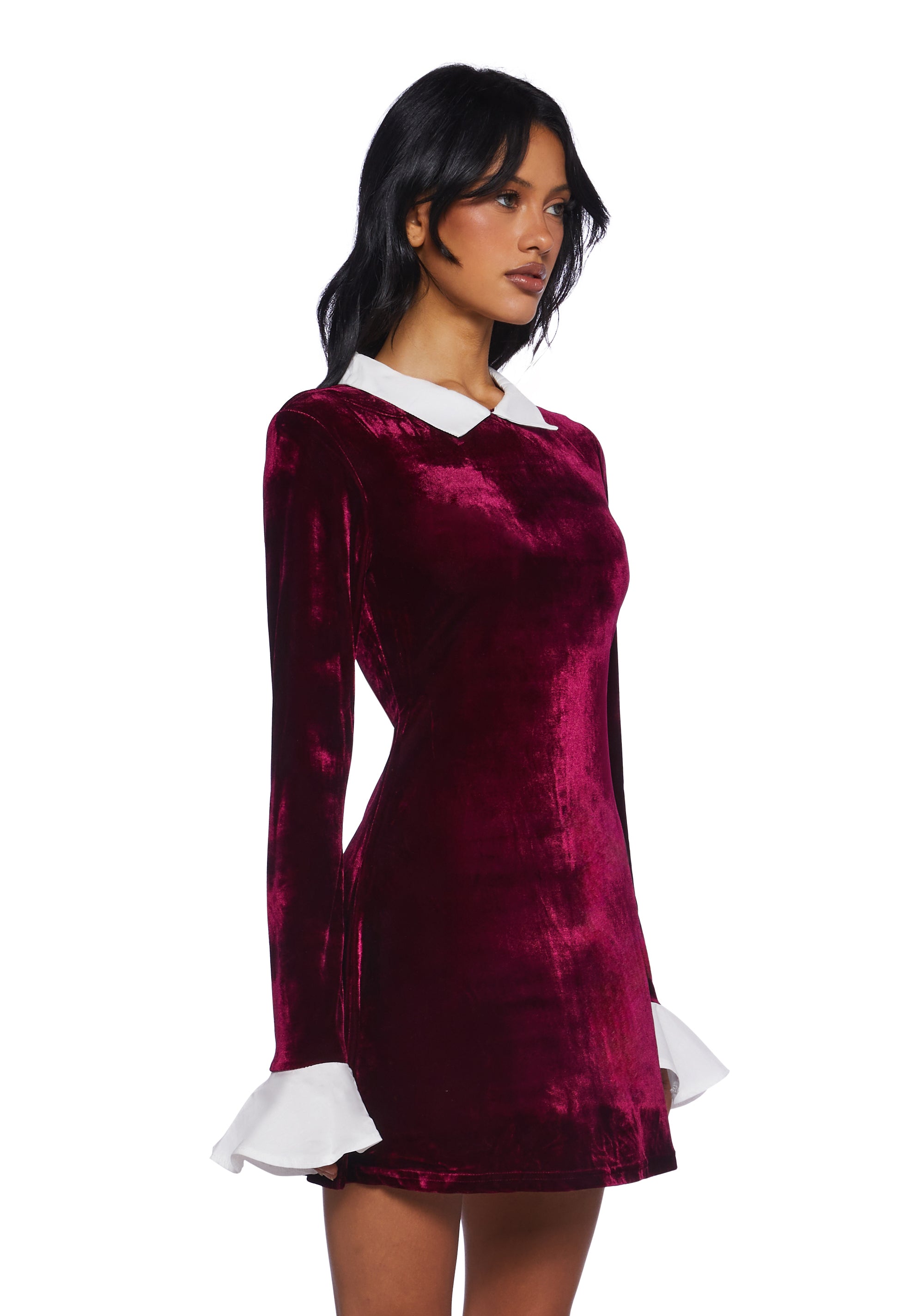 Witch Way Out Velvet Dress