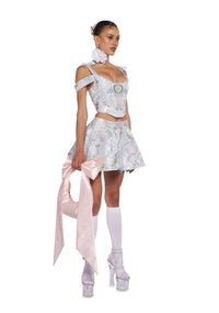 If The Shoe Fits Brocade Skirt