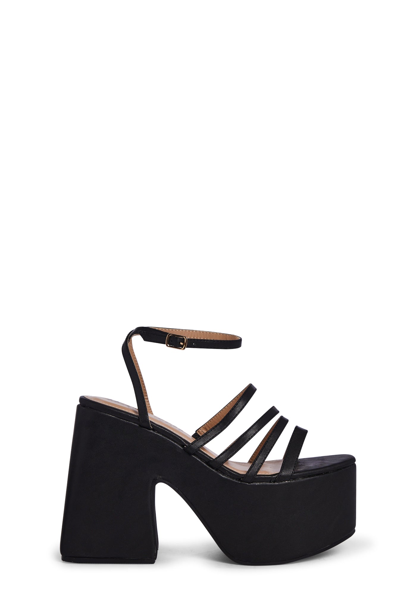 Black Tornado Platform Heels