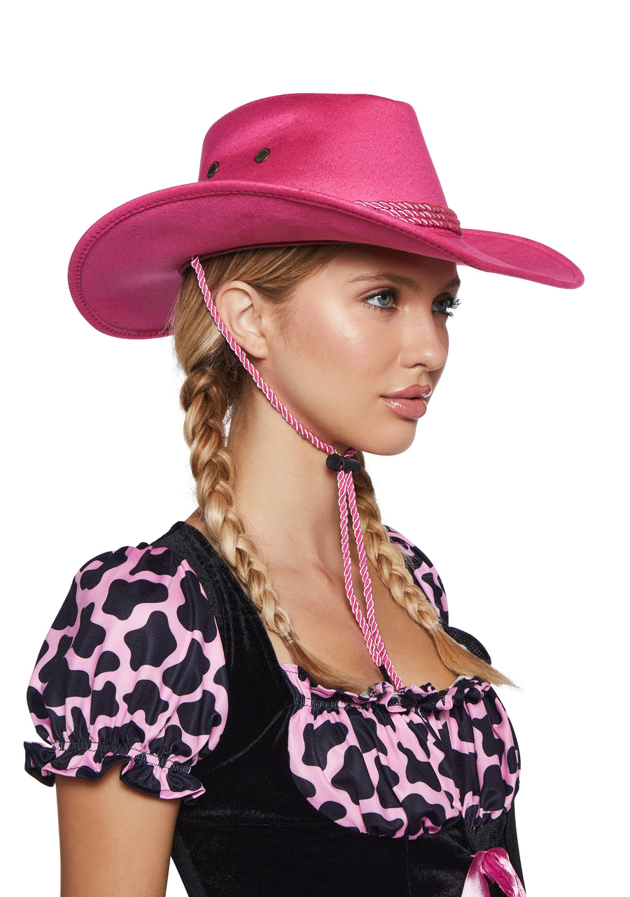 Pink Old Town Cowboy Hat - alternate