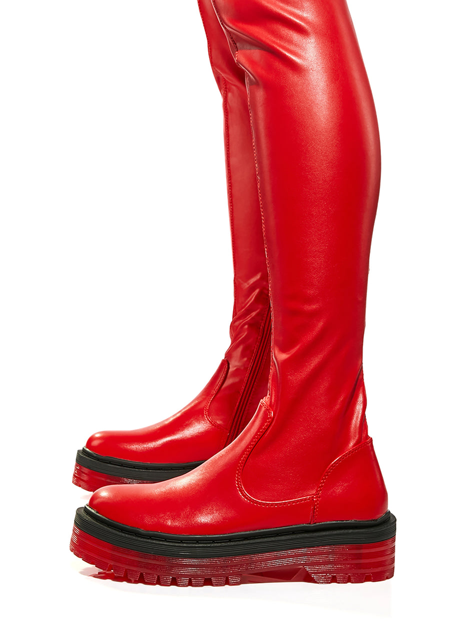 Euro Thigh High Boots - alternate