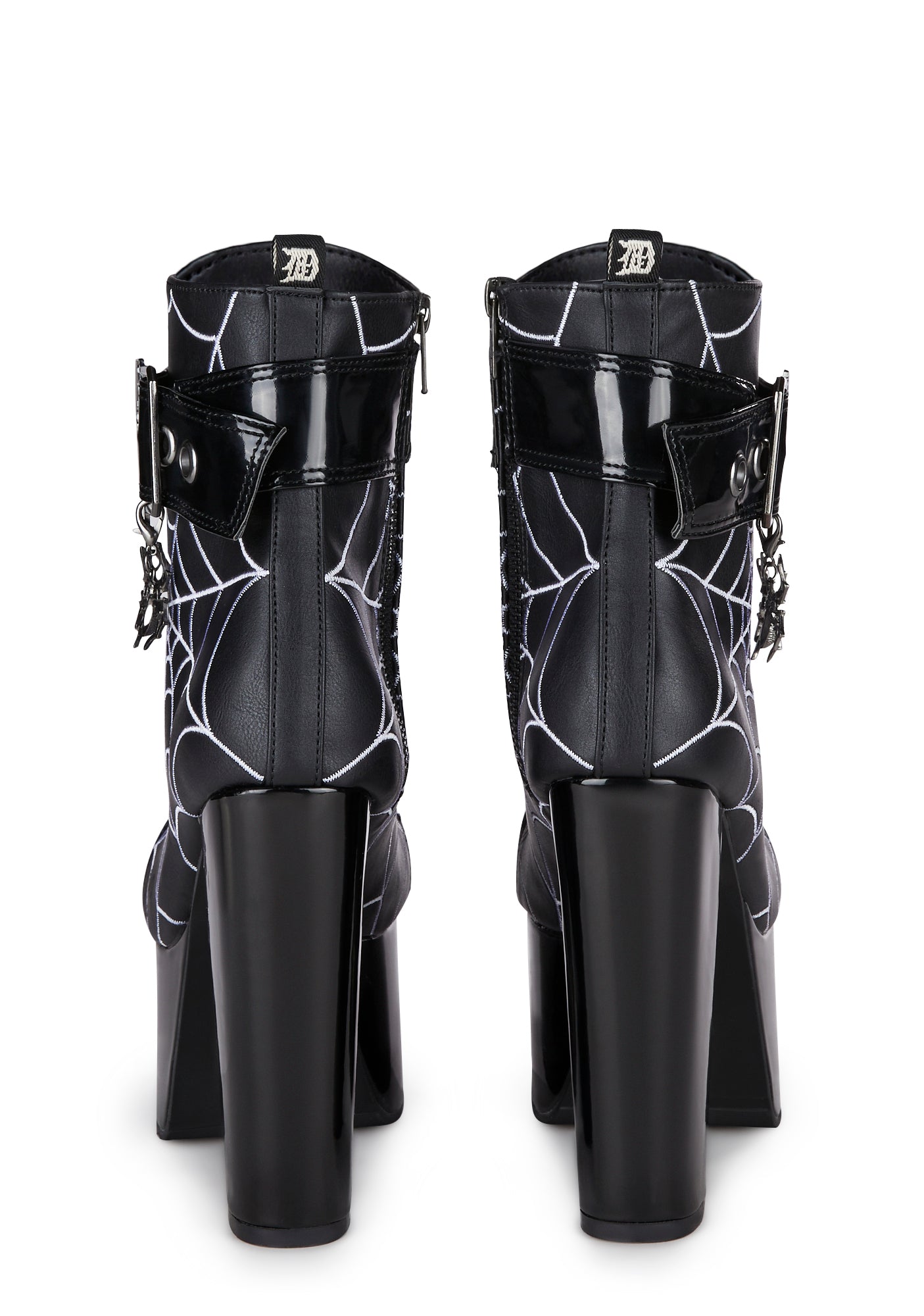 Demonia Torment-51 Spider Web Platform Boots – Dolls Kill