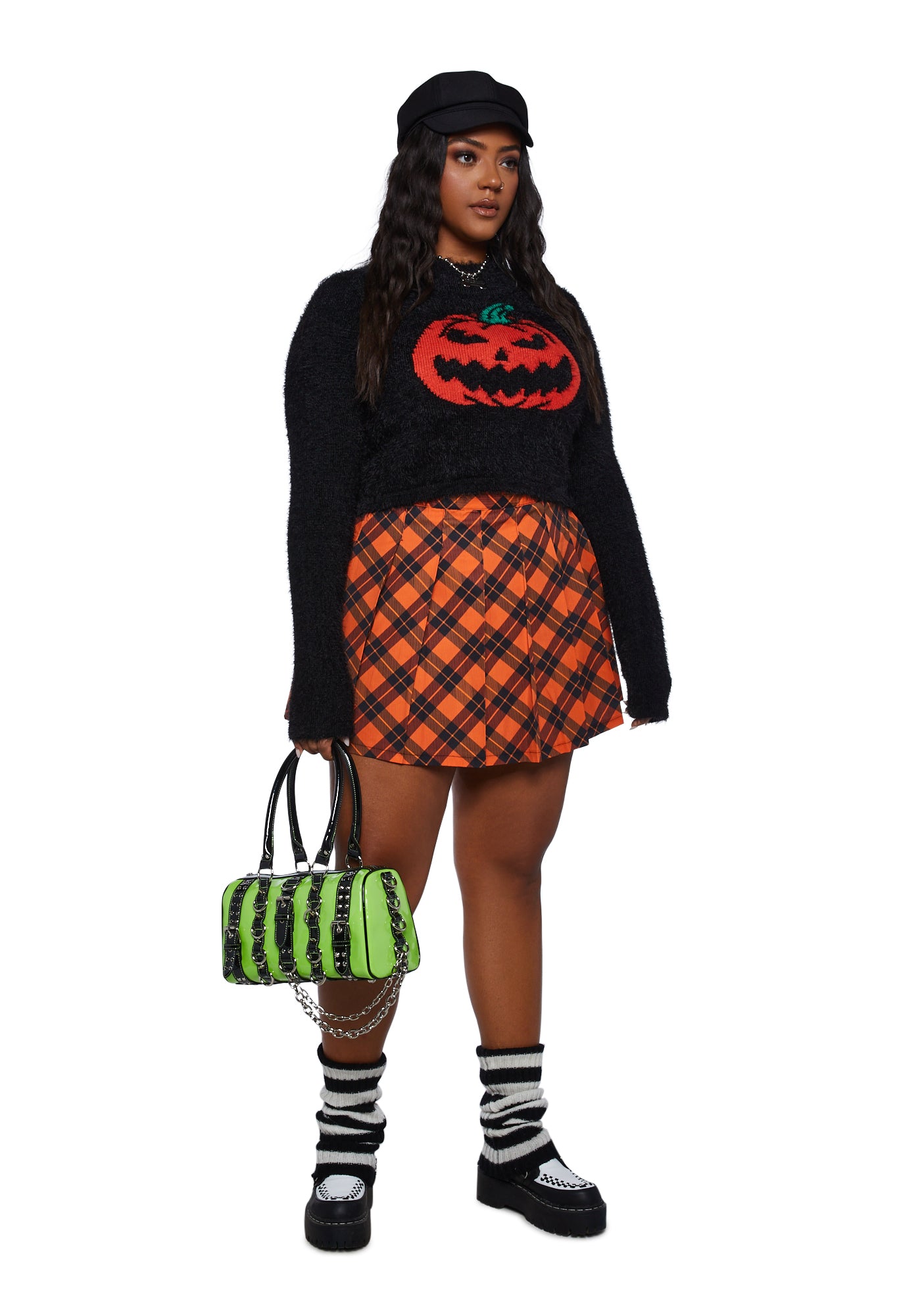 Plaid mini skirt halloween outlet