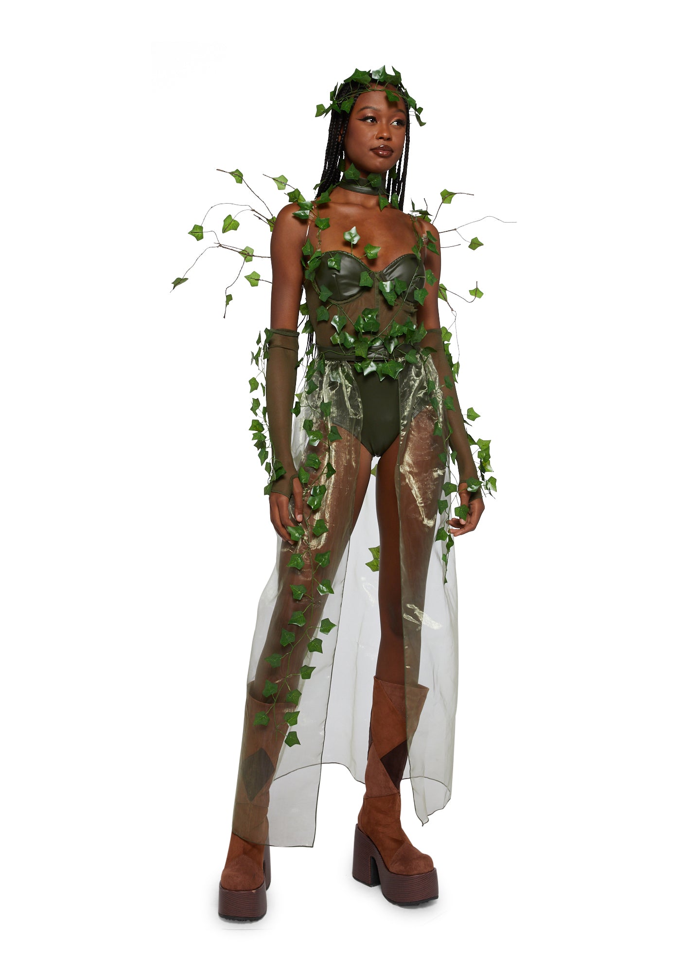 Wood Nymph Poison Ivy Sexy Womans Halloween Costume Batman Costume Set - Green Dolls Kill Wood Nymph Poison Ivy Sexy Womans Halloween Costume Batman Costume Set - Green Dolls Kill