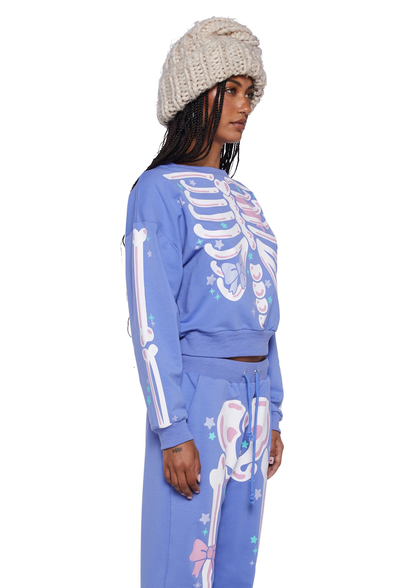 Purple skeleton pajamas clearance