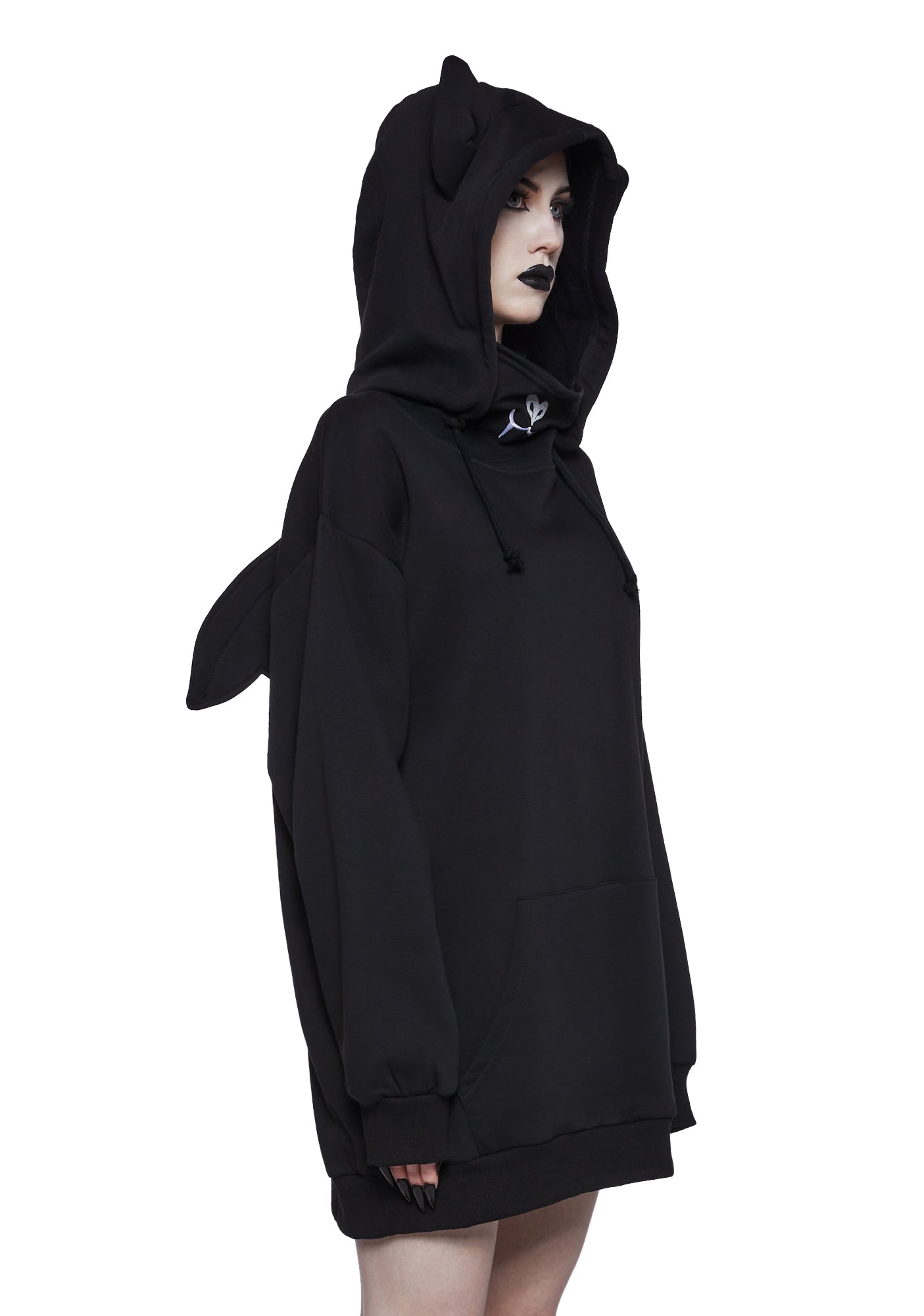 Bat in black hoodie best sale