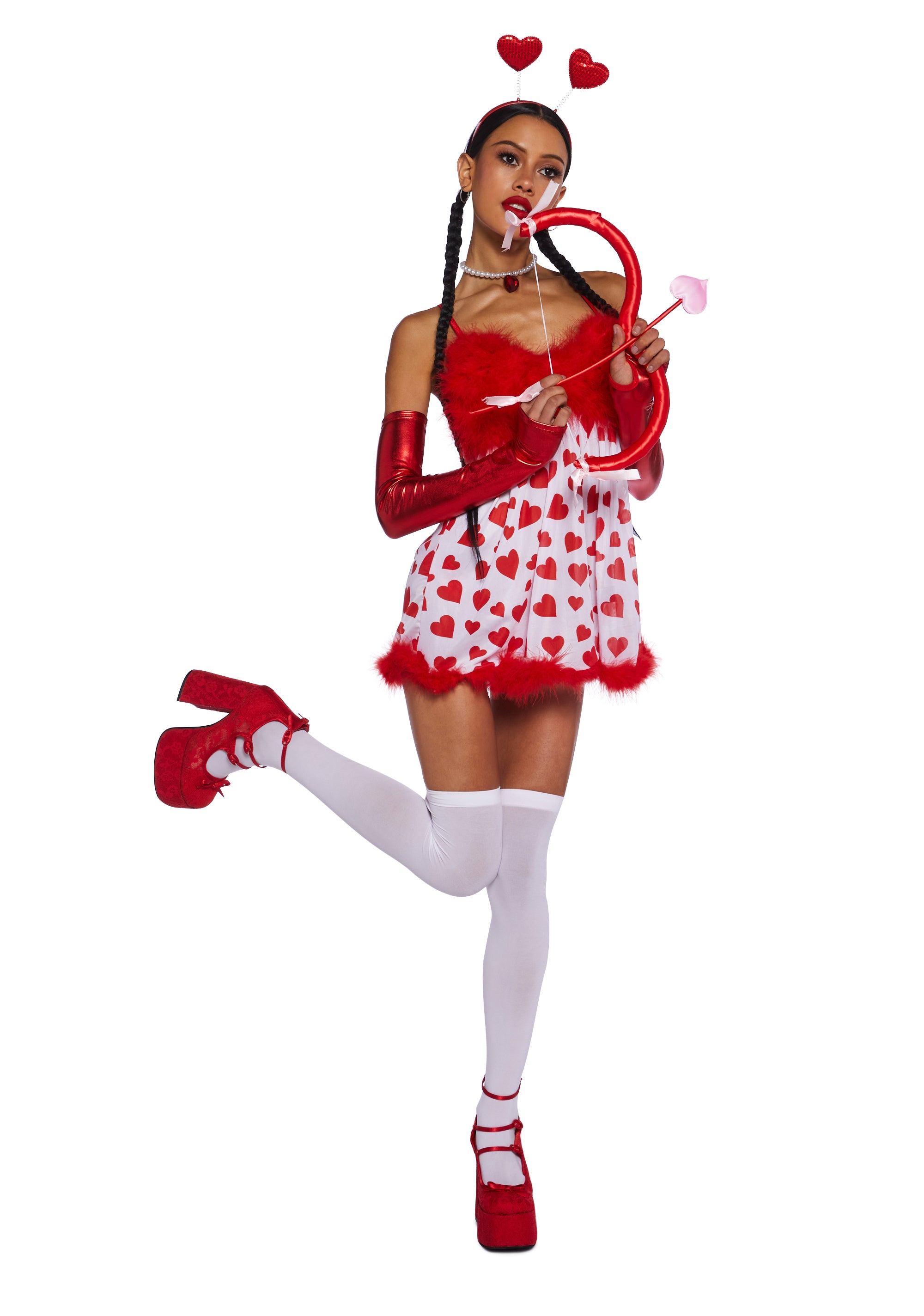 Valentine's Day Cupid Sexy Womens Halloween Costume Red – Dolls Kill