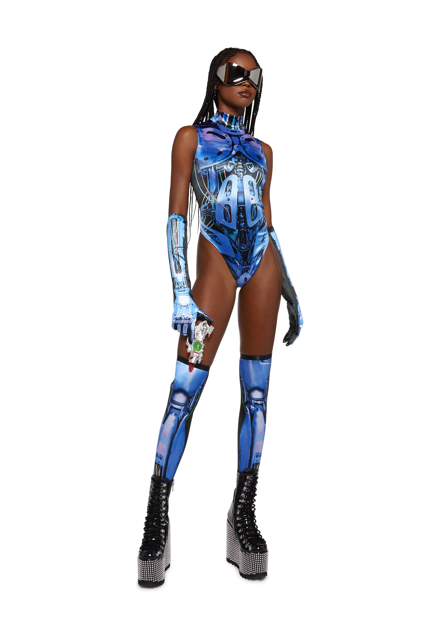 Trickz N Treatz Sexy Cyber Alien Costume - Blue – Dolls Kill