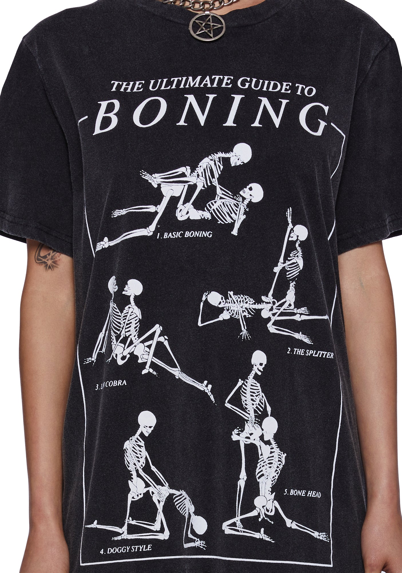 Trickz N Treatz Guide To Boning Graphic Tee - Black – Dolls Kill