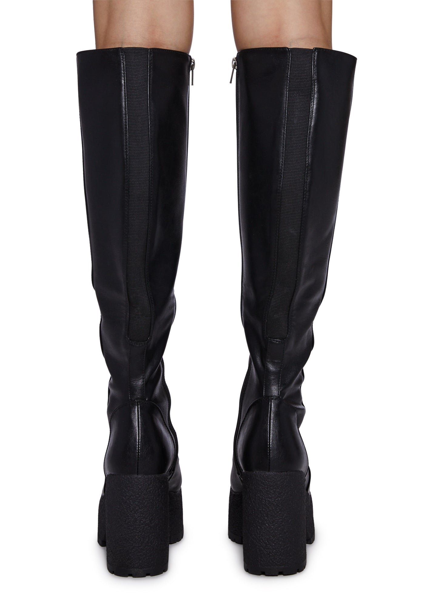 Platform Sandals Looks Con Botas Por Encima De Las Rodillas De