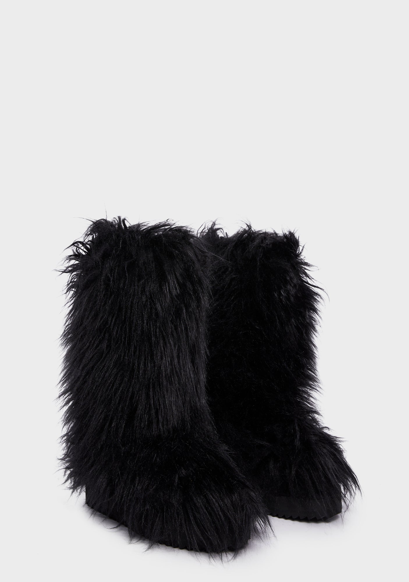 Slip on fuzzy boots hot sale