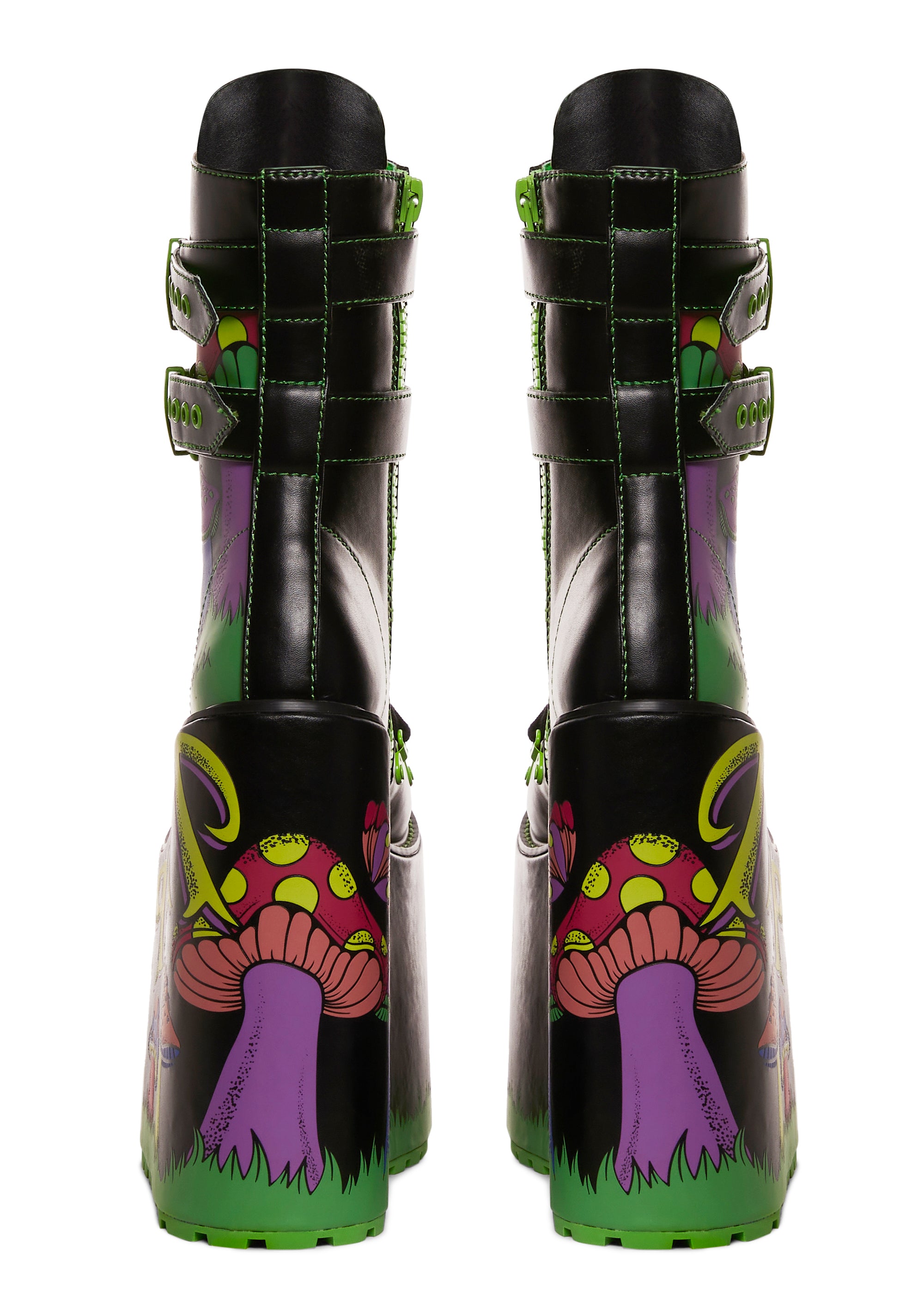 Current Mood Vegan Leather Platform Boots - Black – Dolls Kill