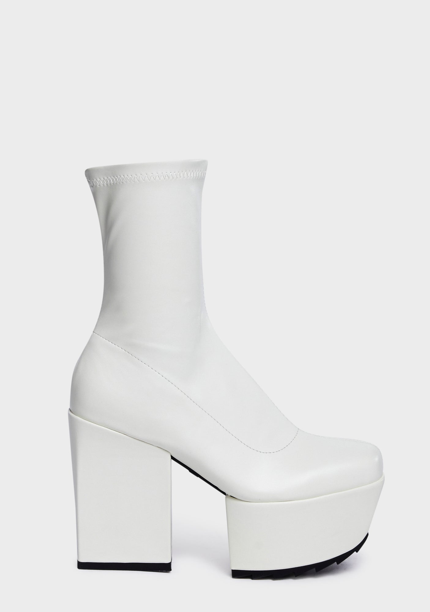 Lamoda Chunky Platform Boots - White – Dolls Kill