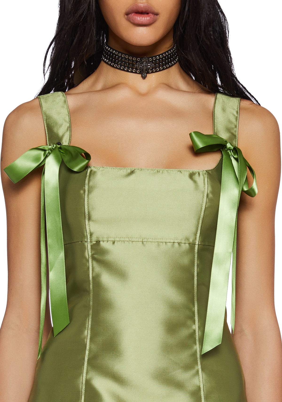 Pixie Stardust Mini Dress-Green