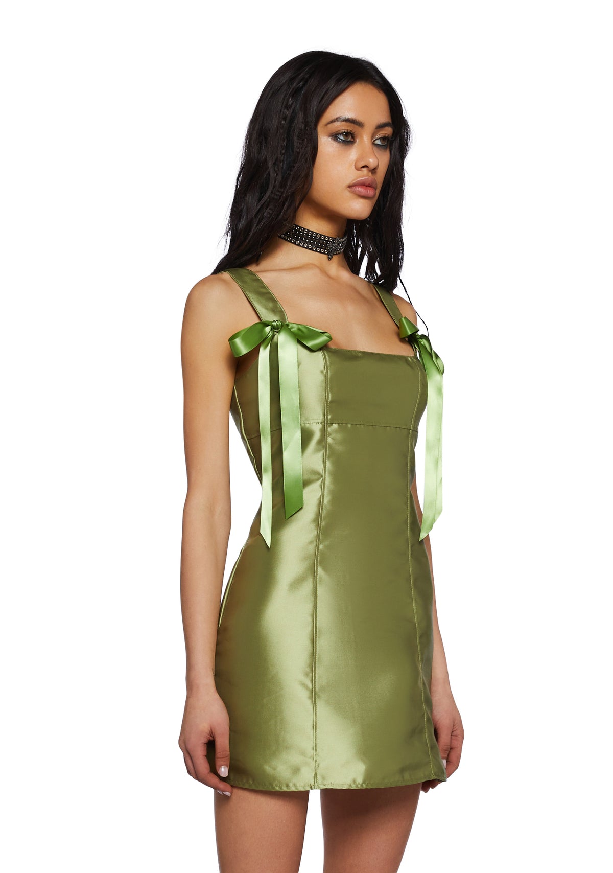 Pixie Stardust Mini Dress-Green