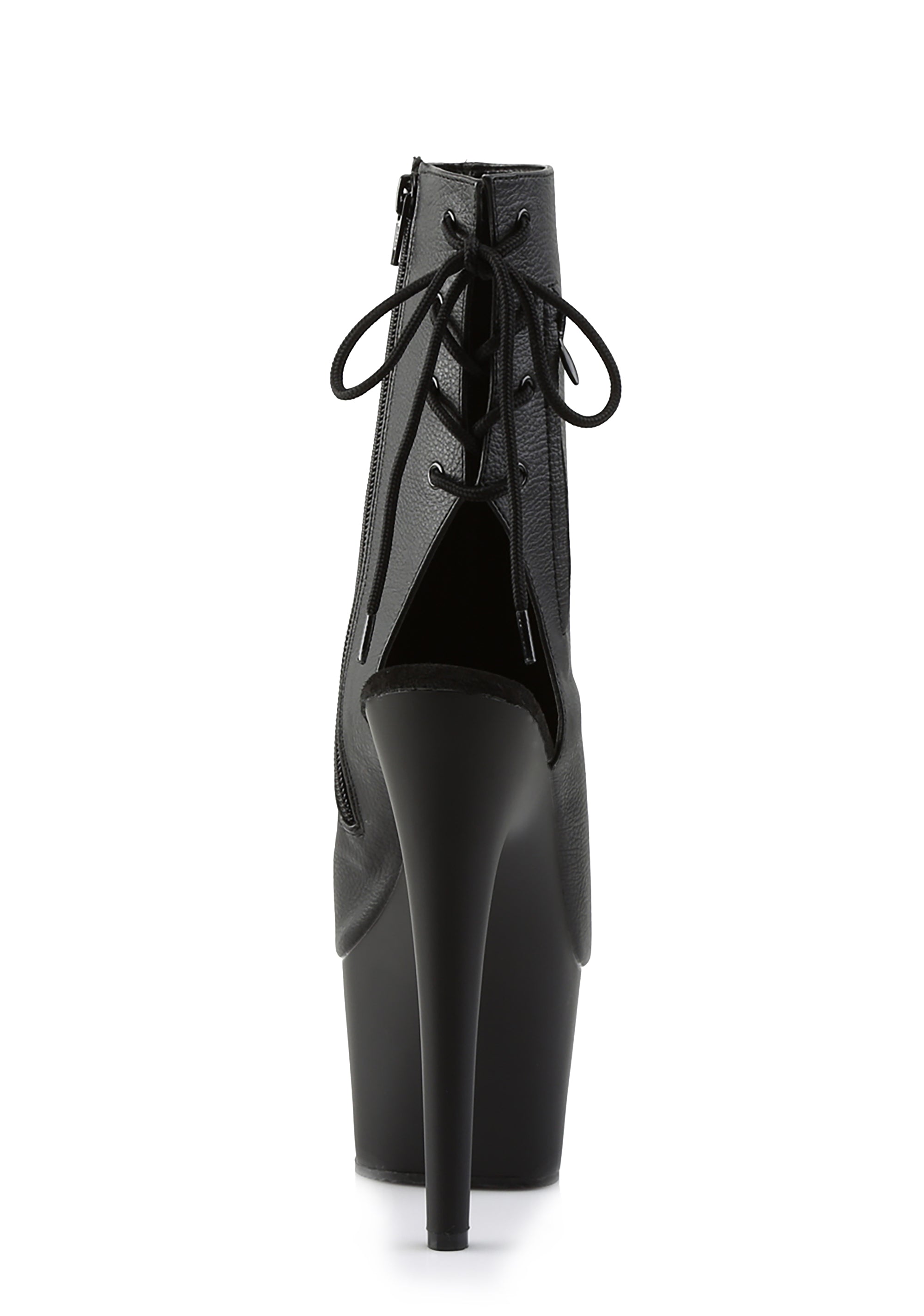 Matte Handlin' Business Open Toe Platform Booties